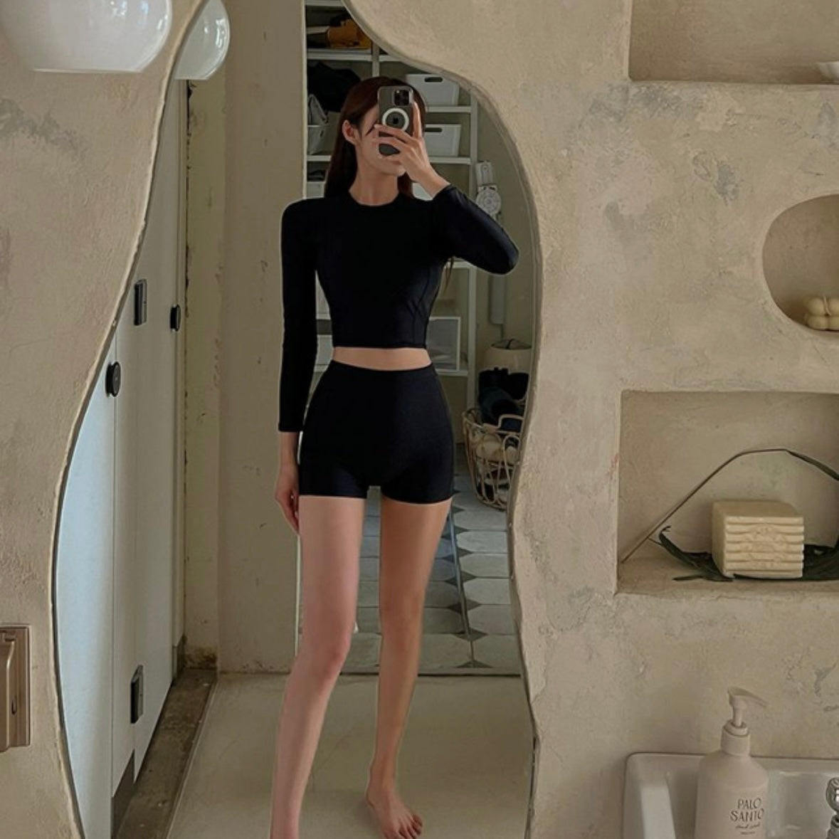 Sleek Long Sleeve Swim Set