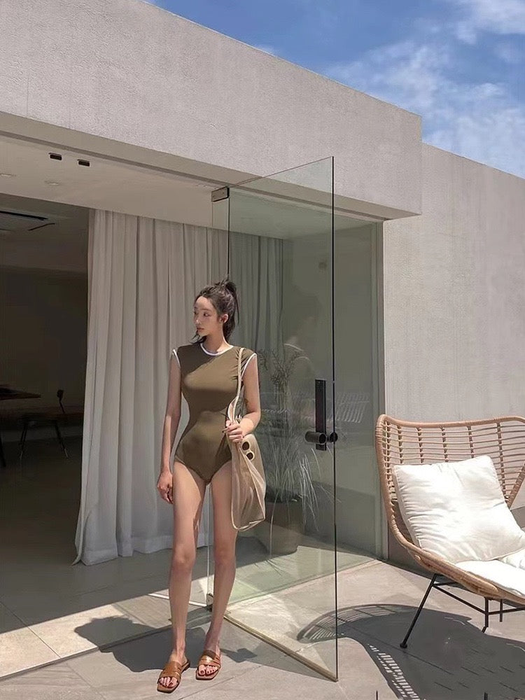 Open Back Sporty Swimsuit