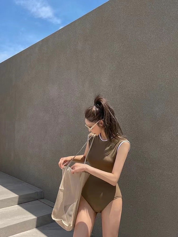 Open Back Sporty Swimsuit