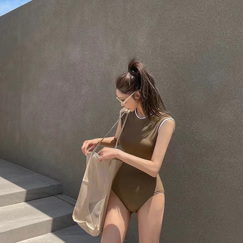 Open Back Sporty Swimsuit
