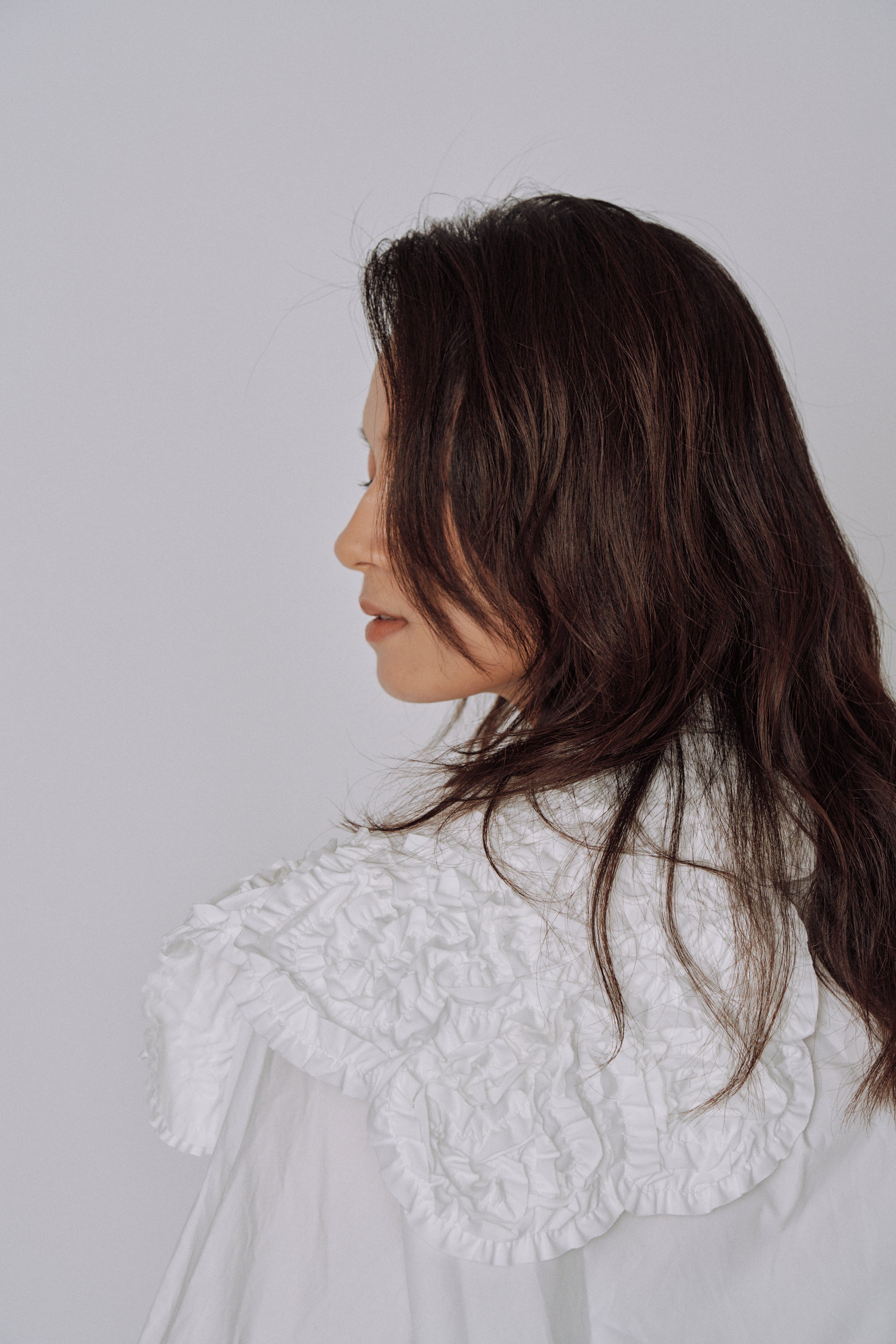 NEW|Sculpted Petal Collar Shirt