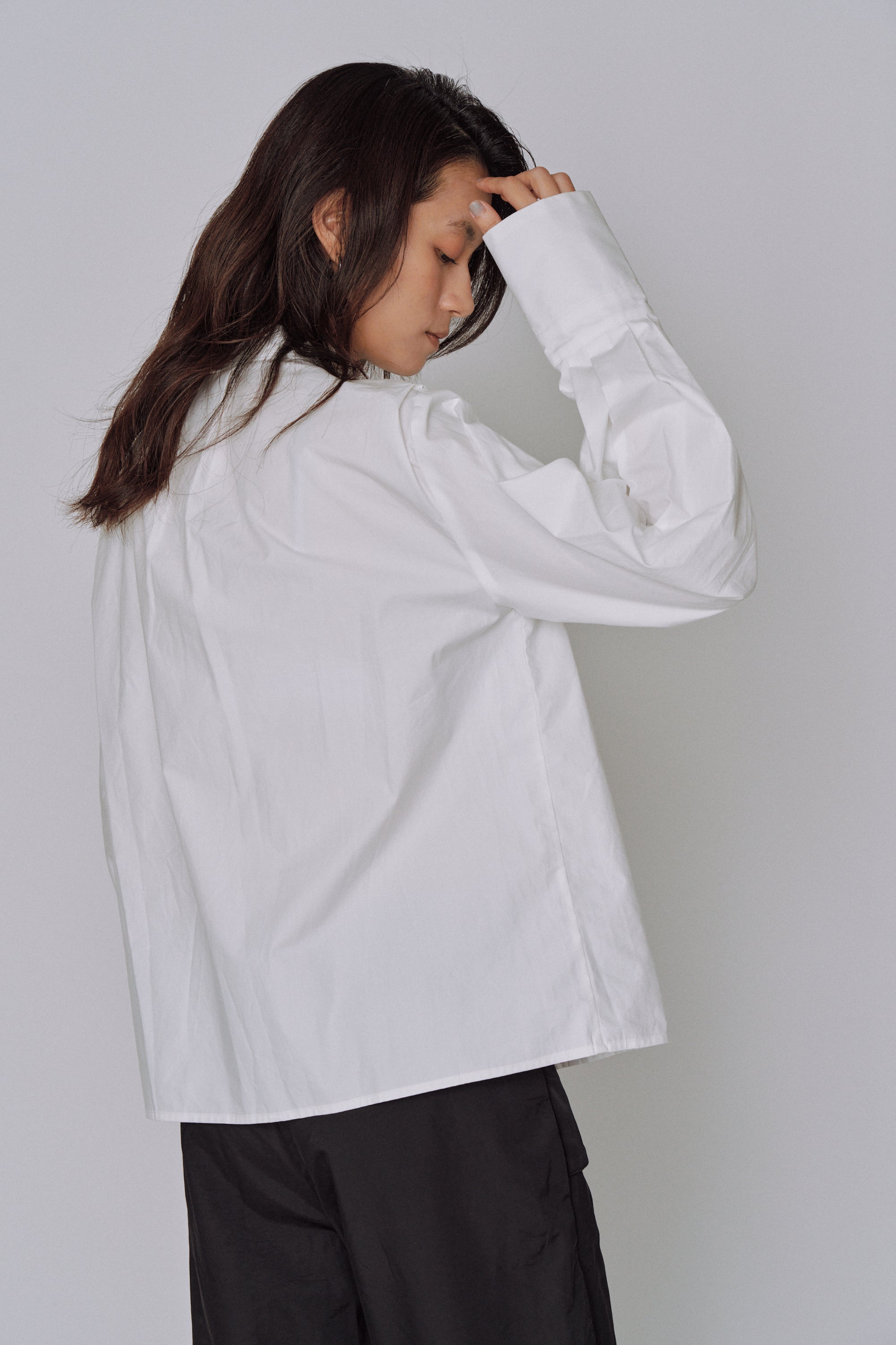 NEW|Sculpted Petal Collar Shirt