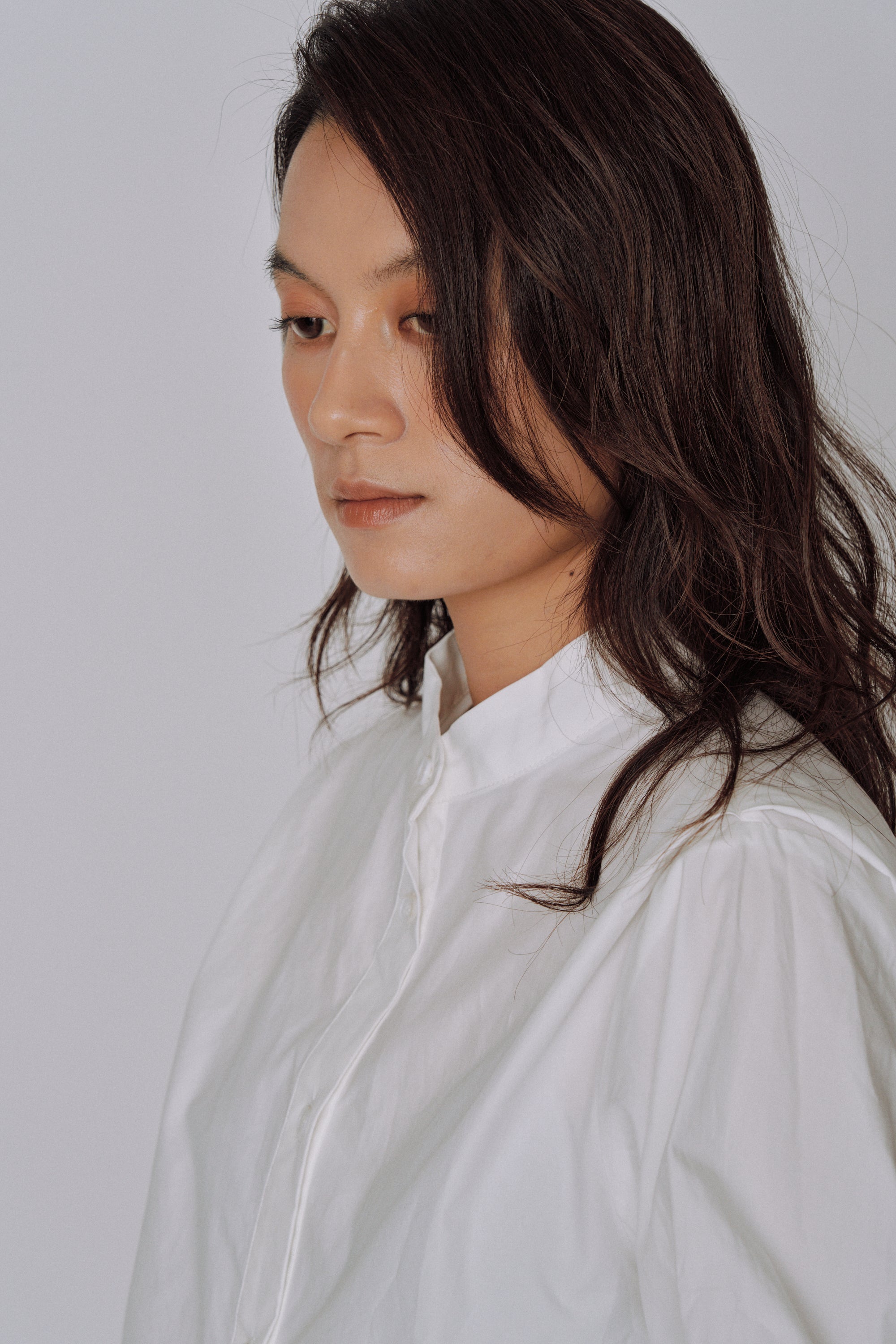NEW|Sculpted Petal Collar Shirt