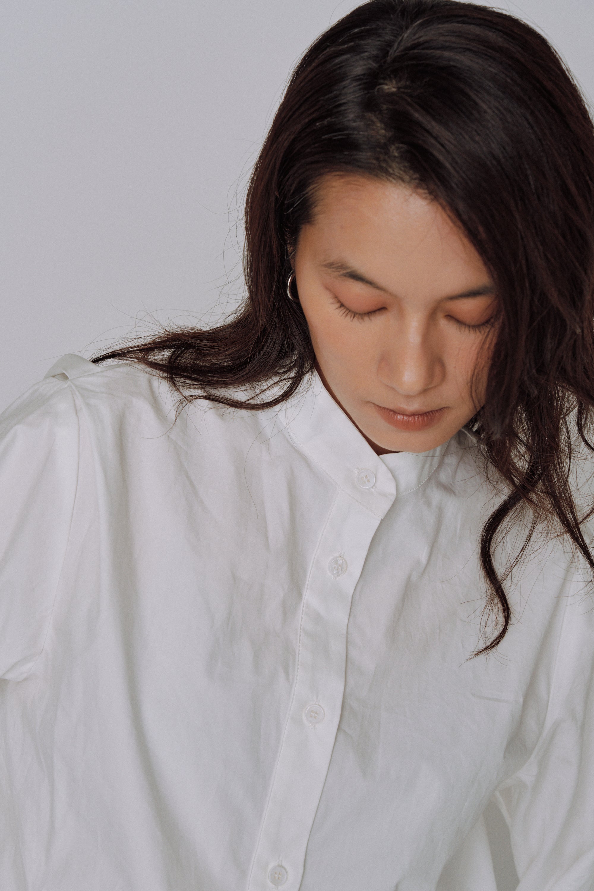 NEW|Sculpted Petal Collar Shirt