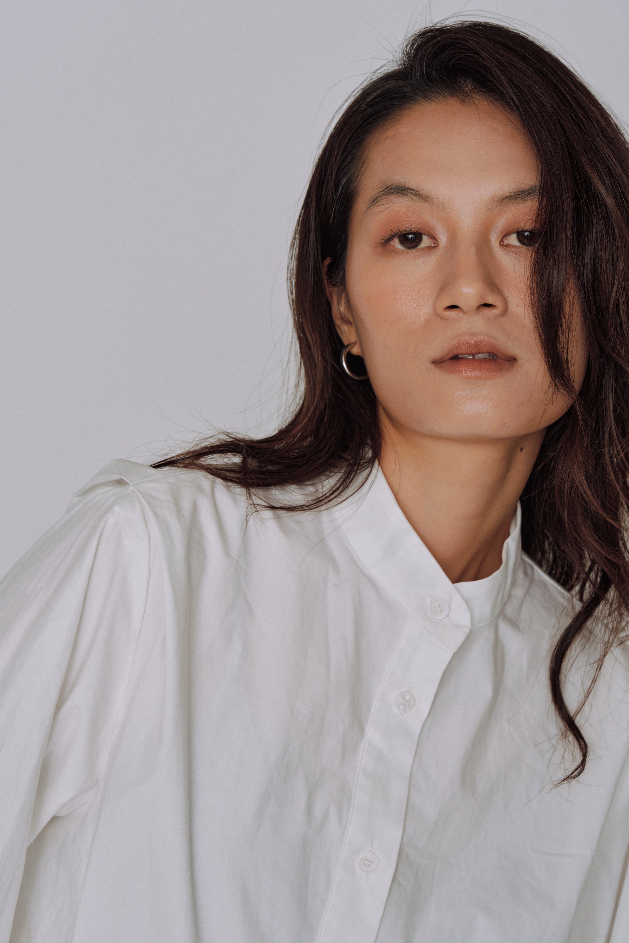 NEW|Sculpted Petal Collar Shirt
