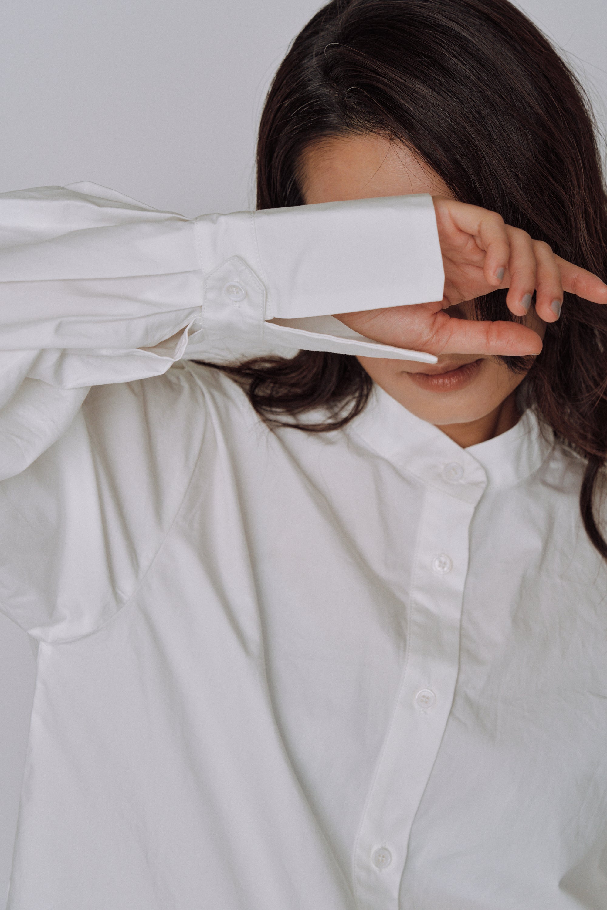 NEW|Sculpted Petal Collar Shirt