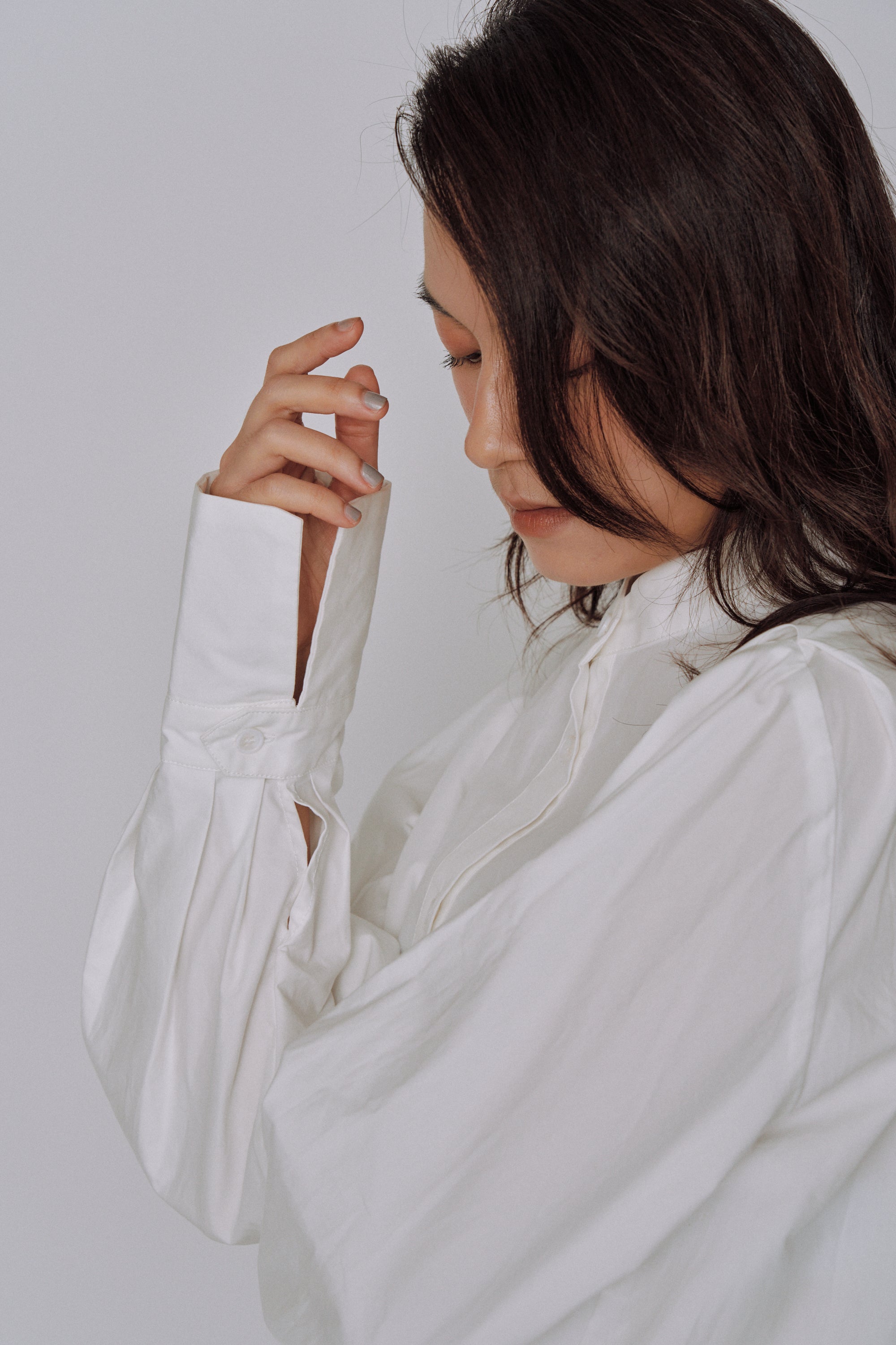 NEW|Sculpted Petal Collar Shirt