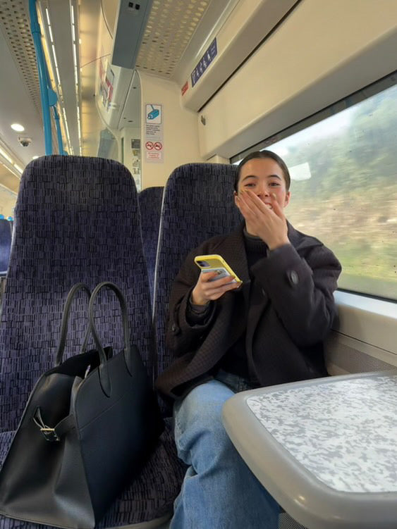 Real leather boston bag