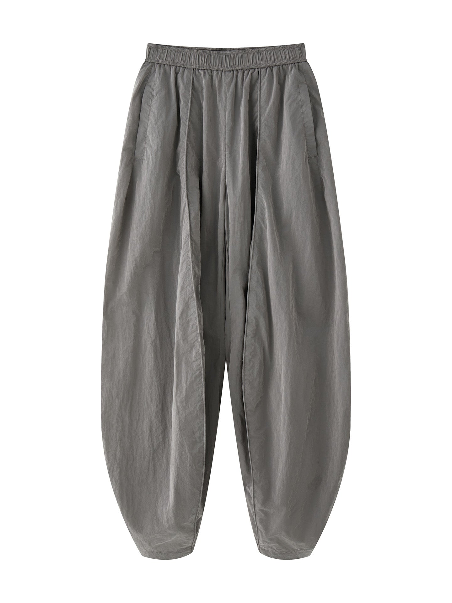 Oversized nylon joggers