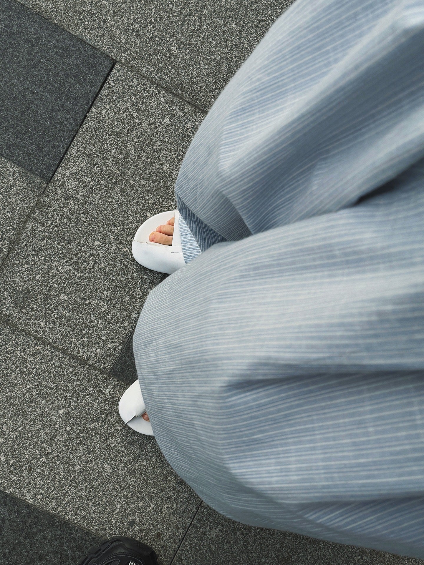 Airy Stripe Wide Pants