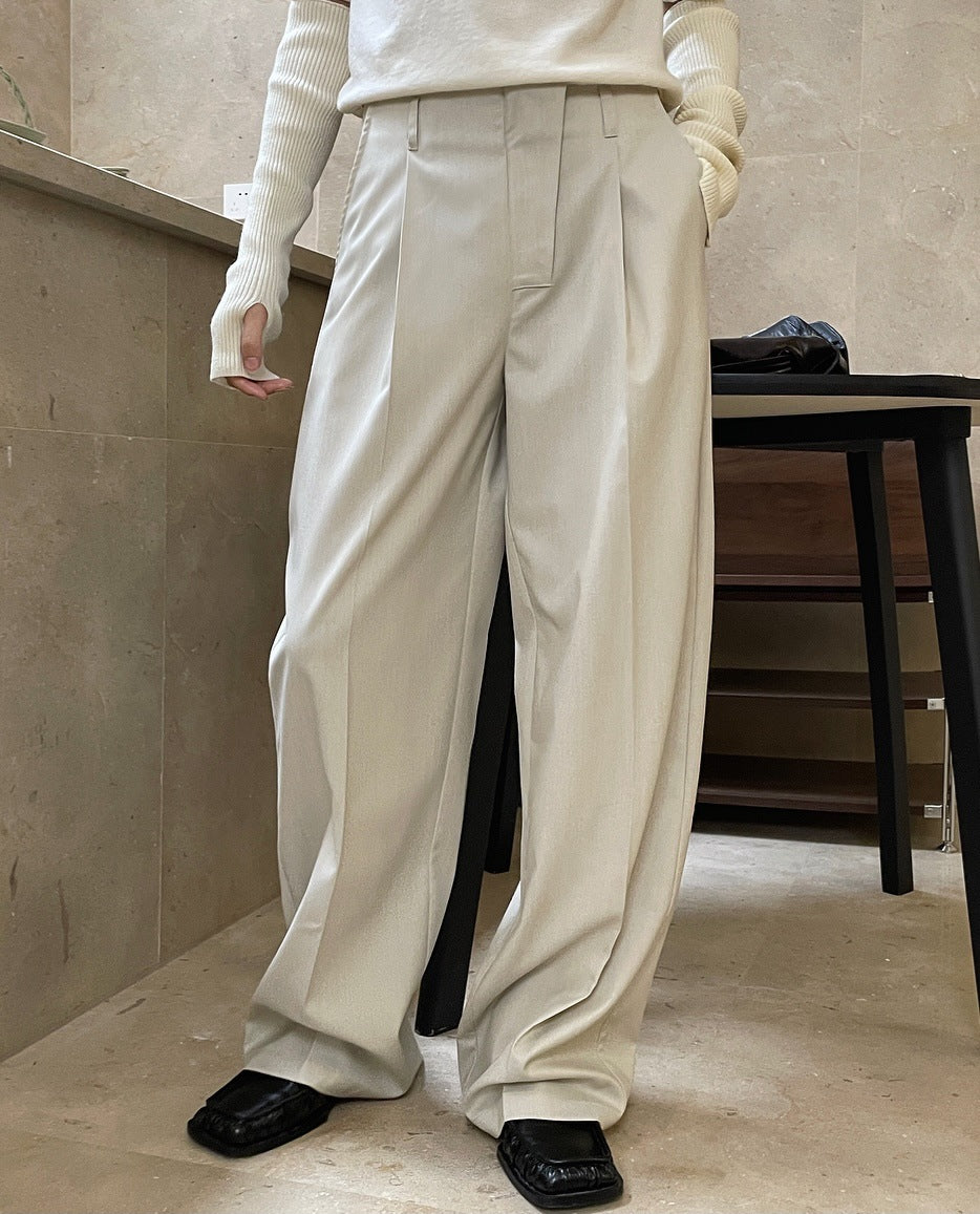 Tucked High Waist Trousers