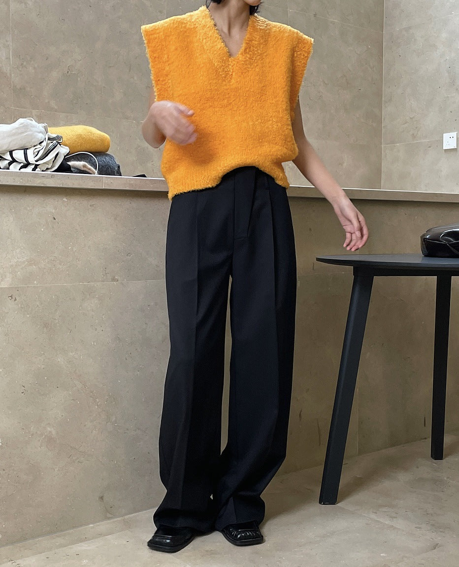 Tucked High Waist Trousers