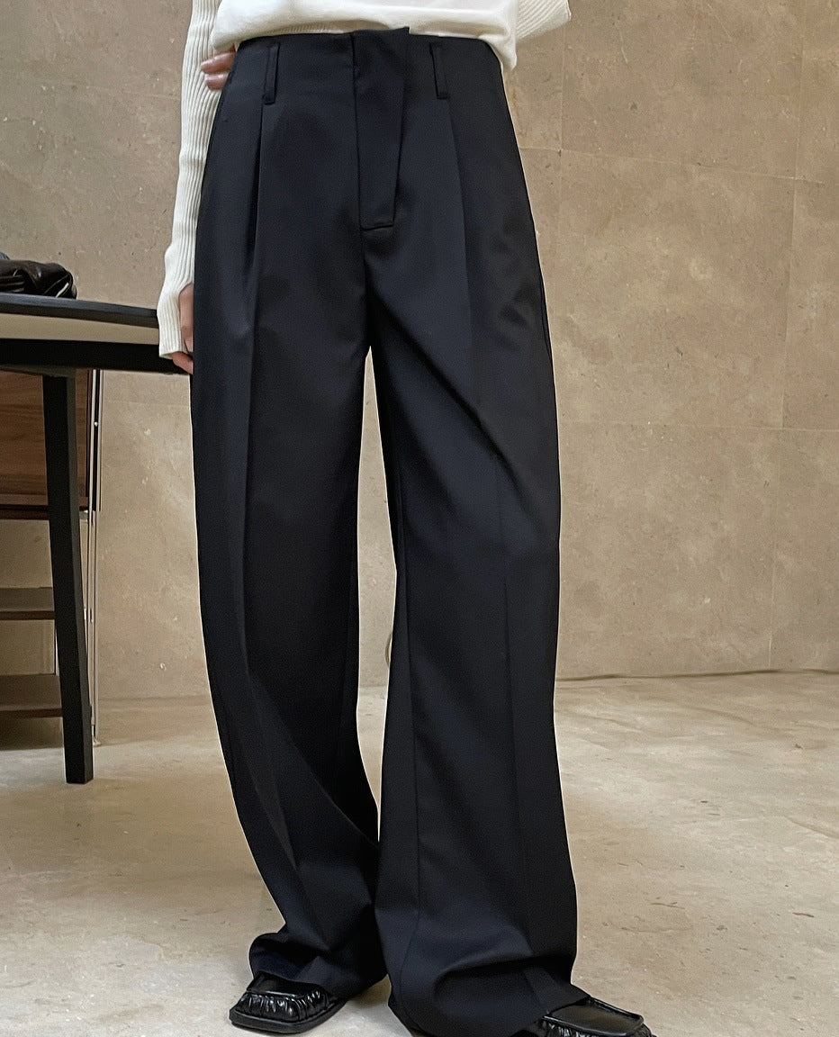 Tucked High Waist Trousers