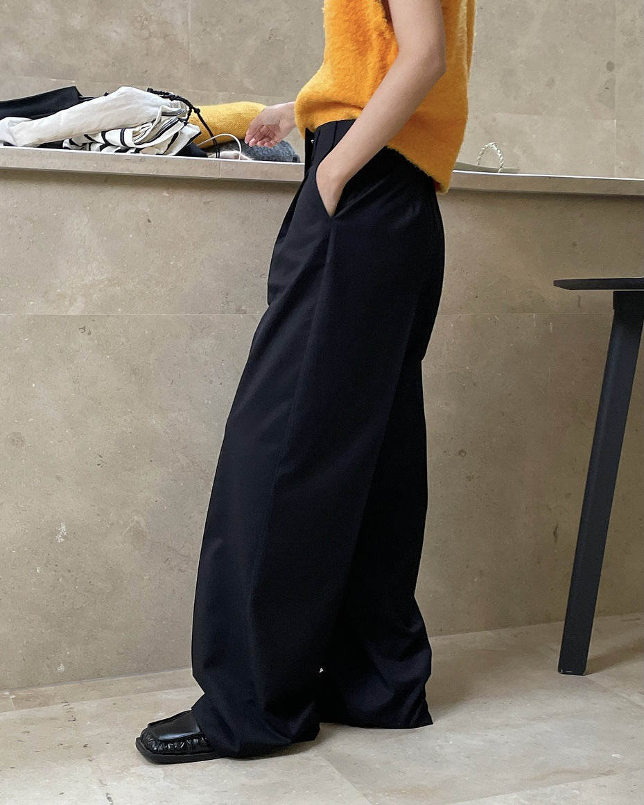 Tucked High Waist Trousers