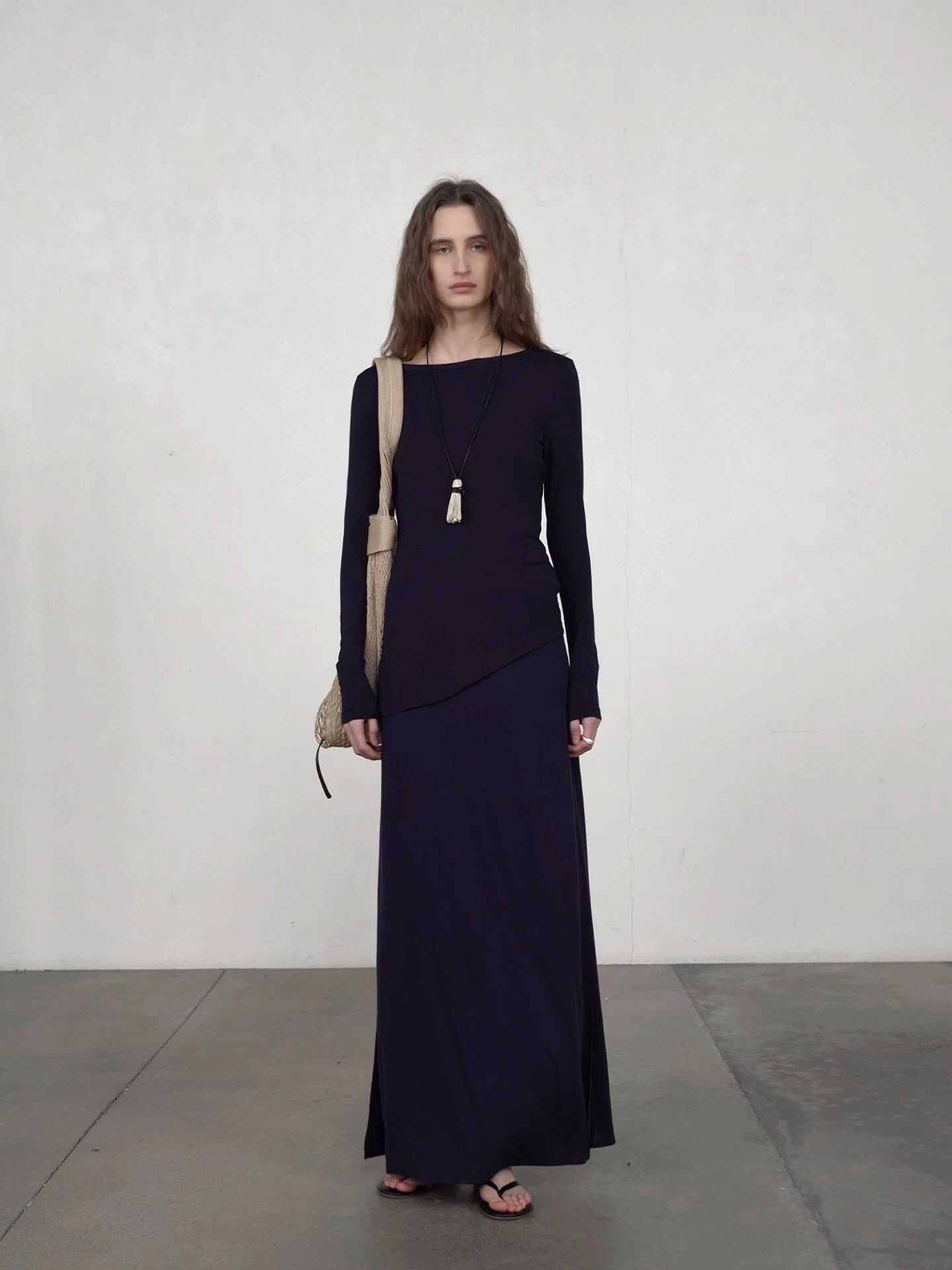 Back Drape Sheer Top