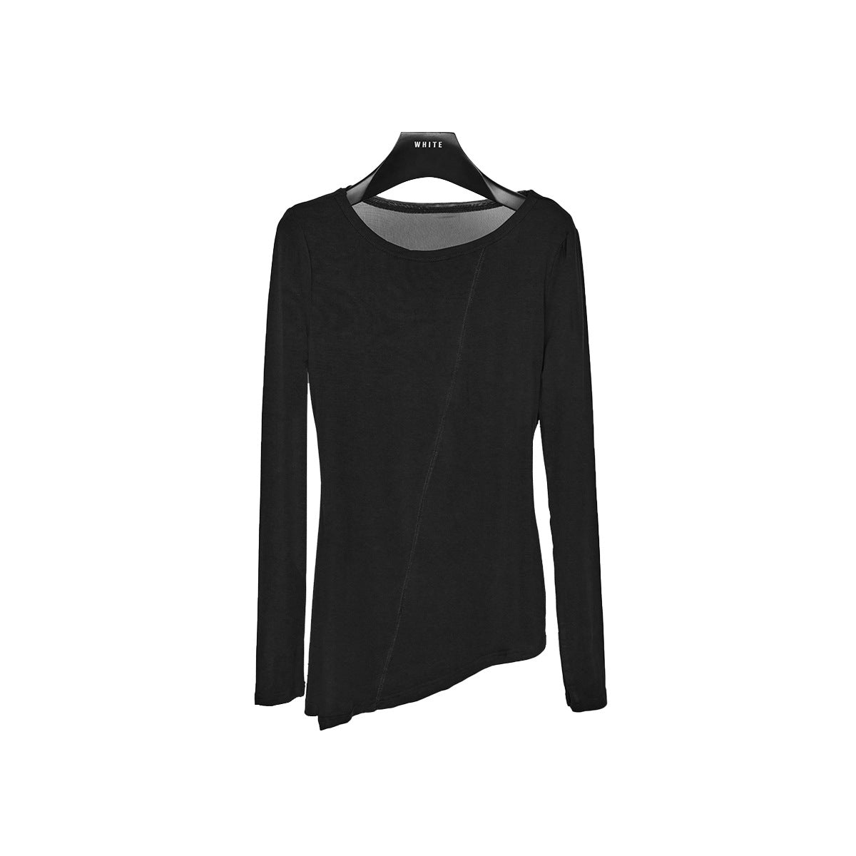 Back Drape Sheer Top
