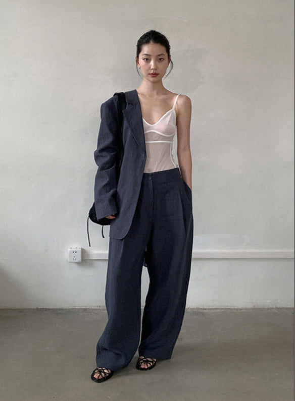 Linen Wide Trousers