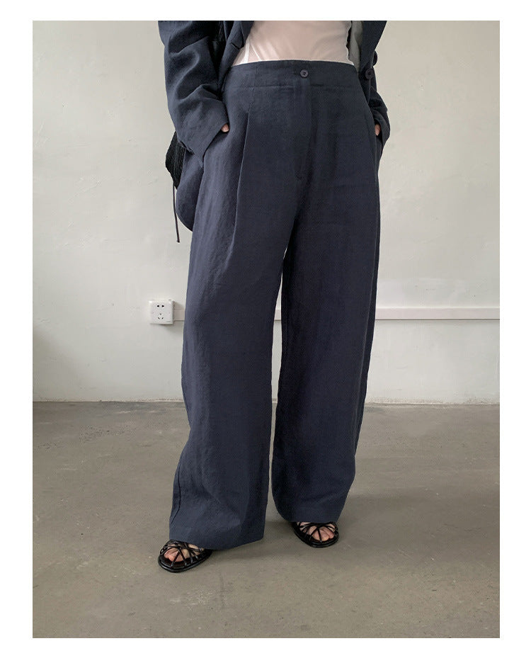 Linen Wide Trousers