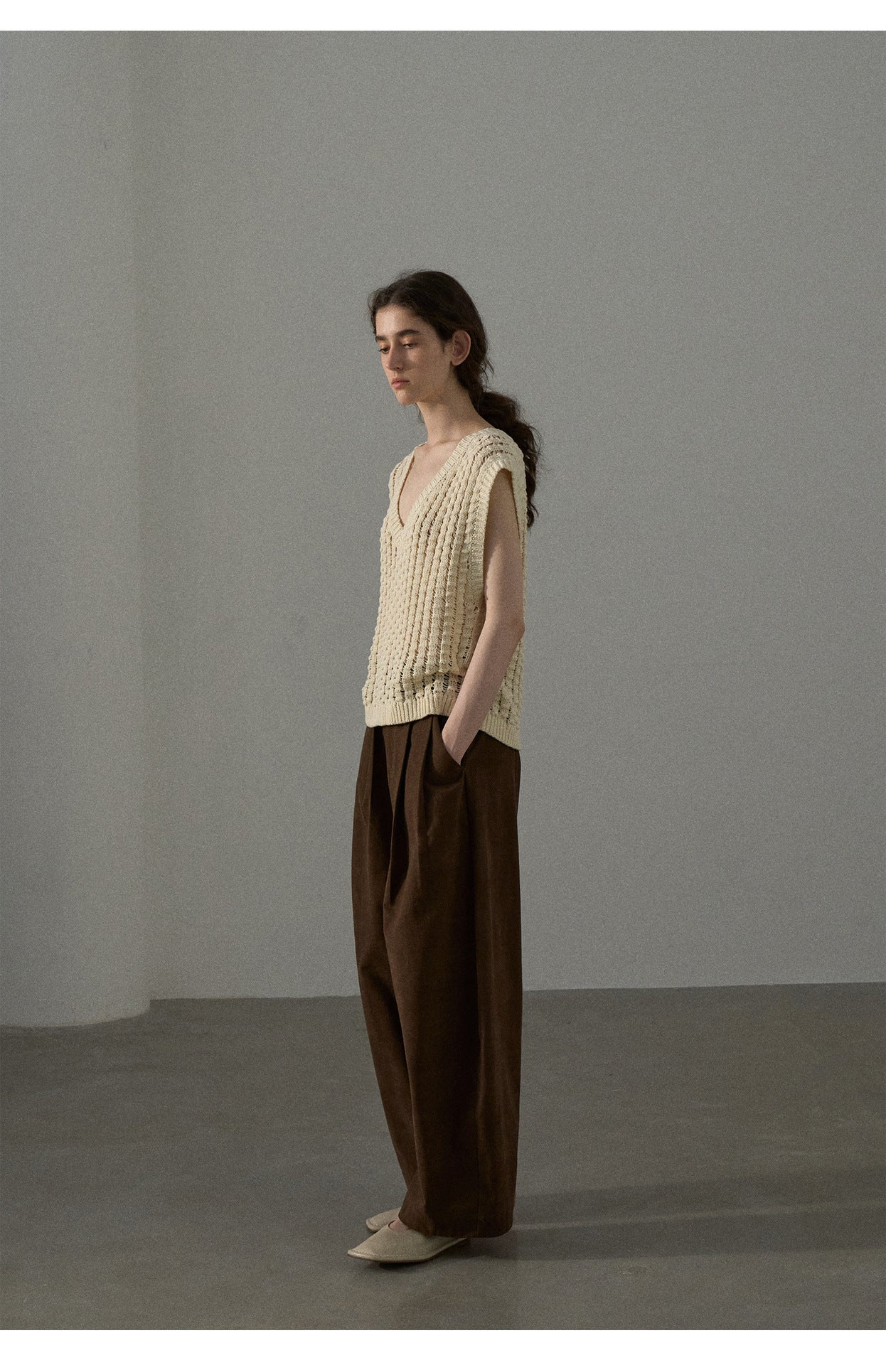 Tucked Volume Wide Pants