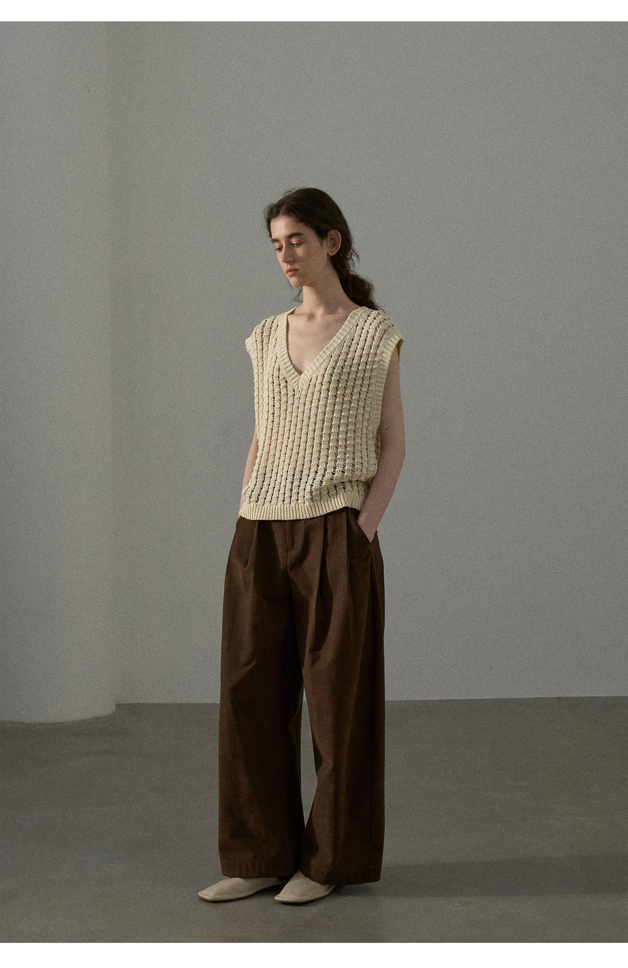 Tucked Volume Wide Pants