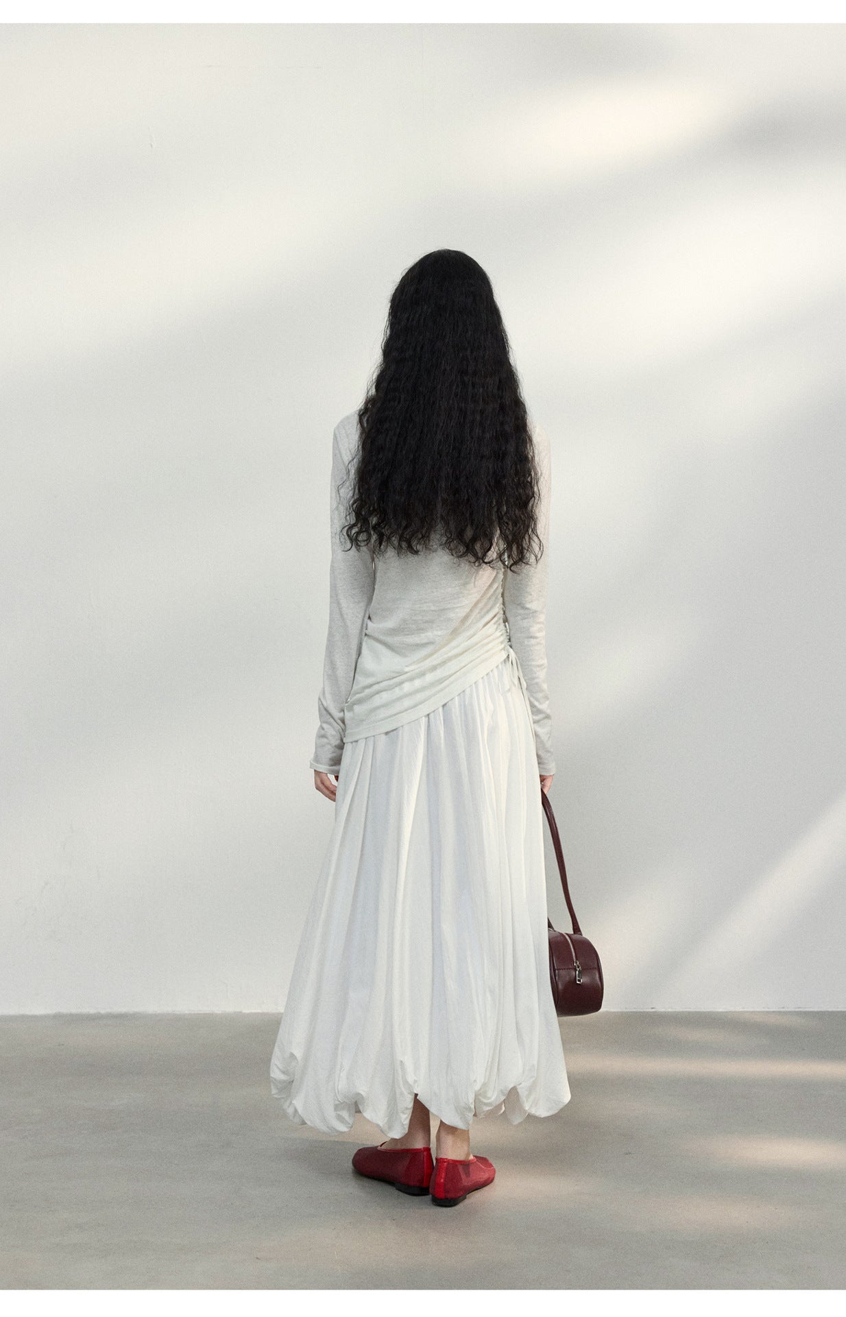 Side Gather Long Tee