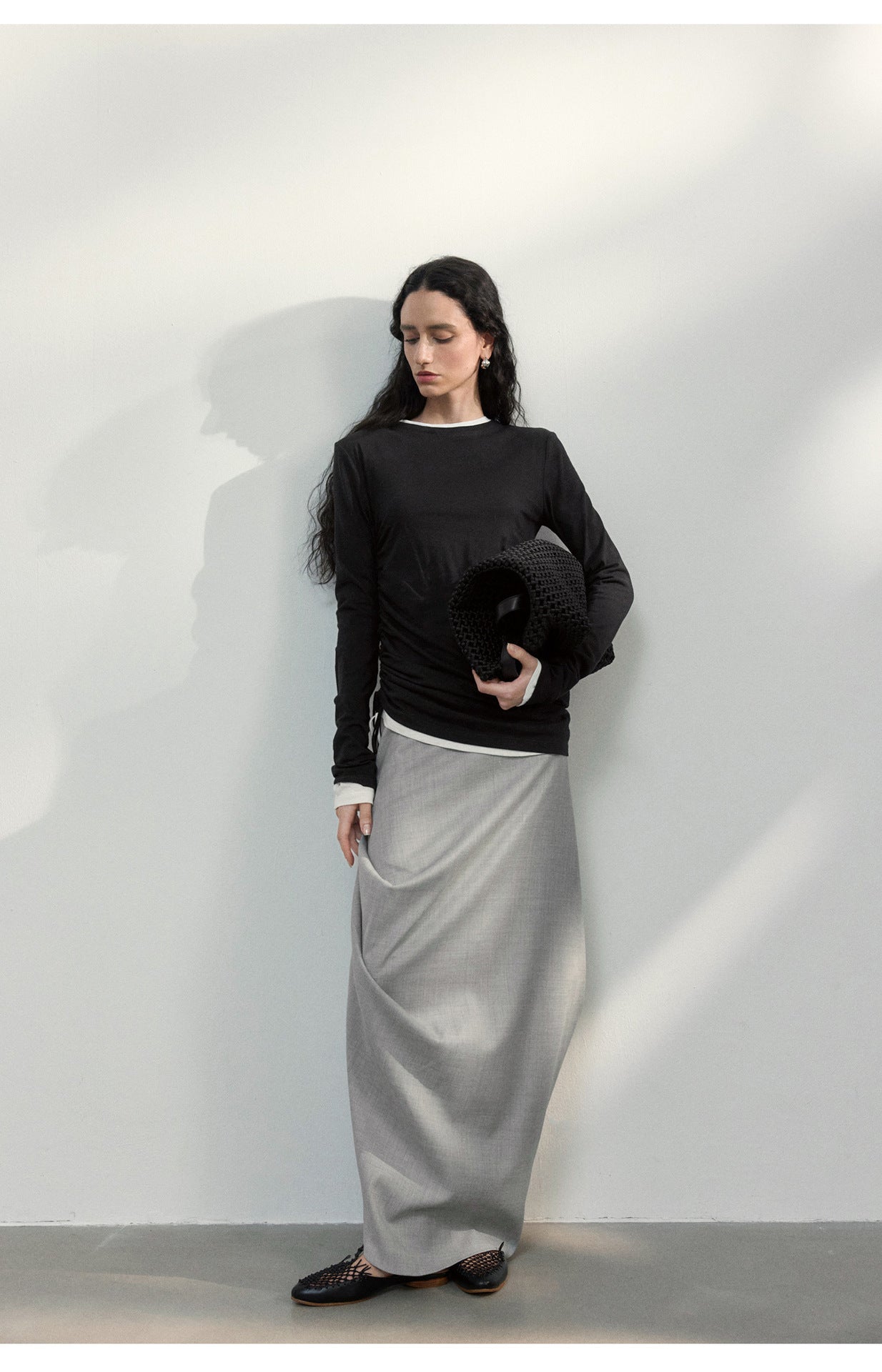 Side Gather Long Tee
