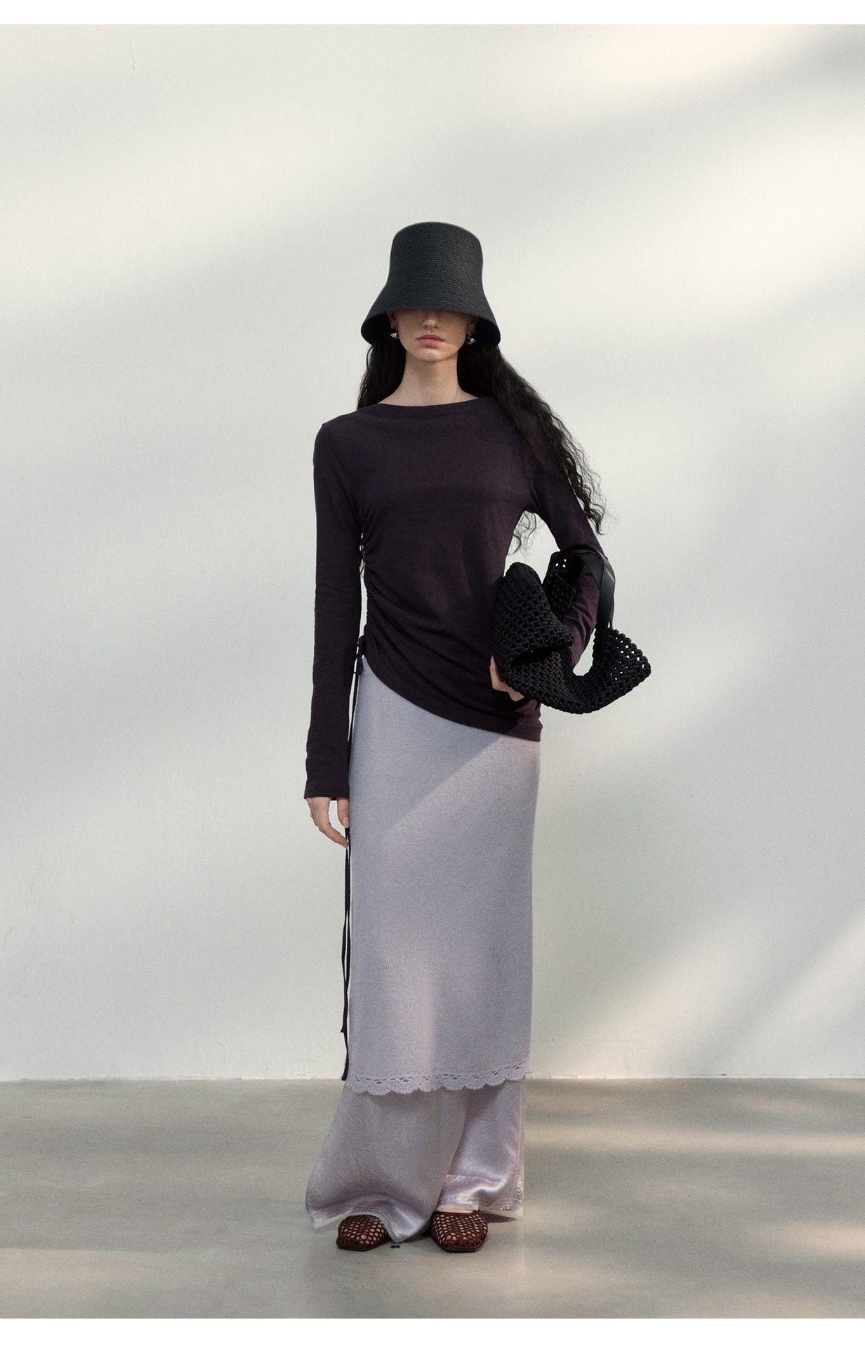 Side Gather Long Tee