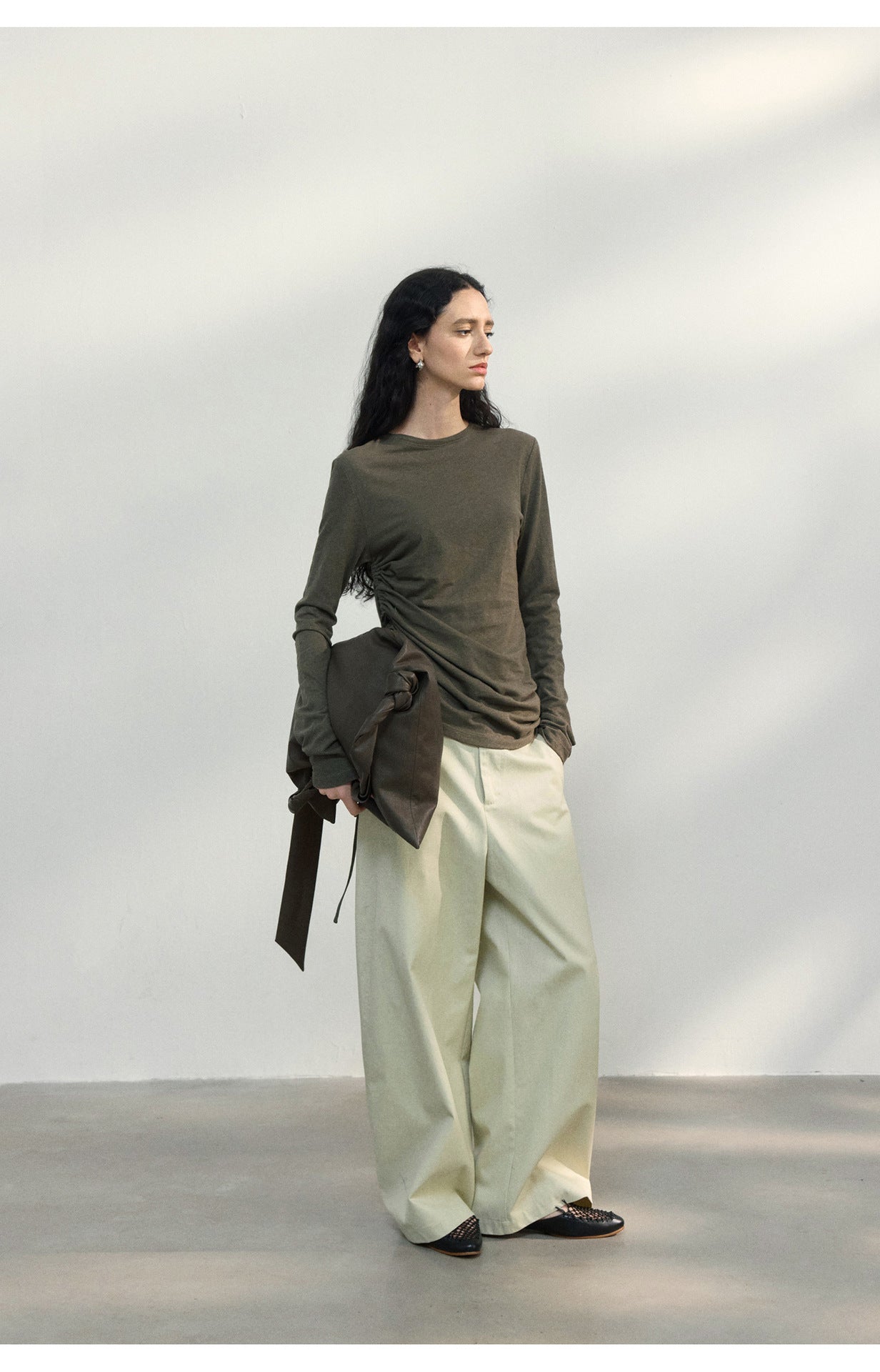 Side Gather Long Tee
