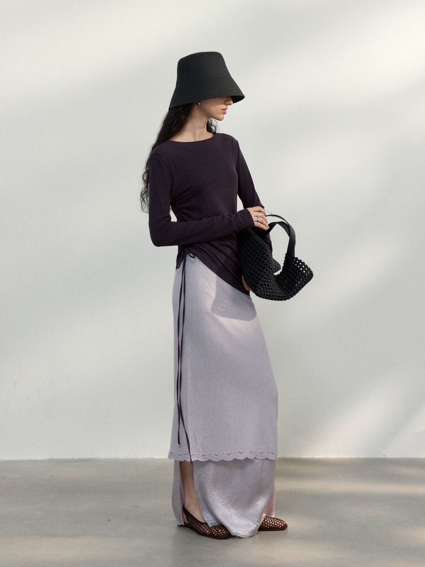 Side Gather Long Tee