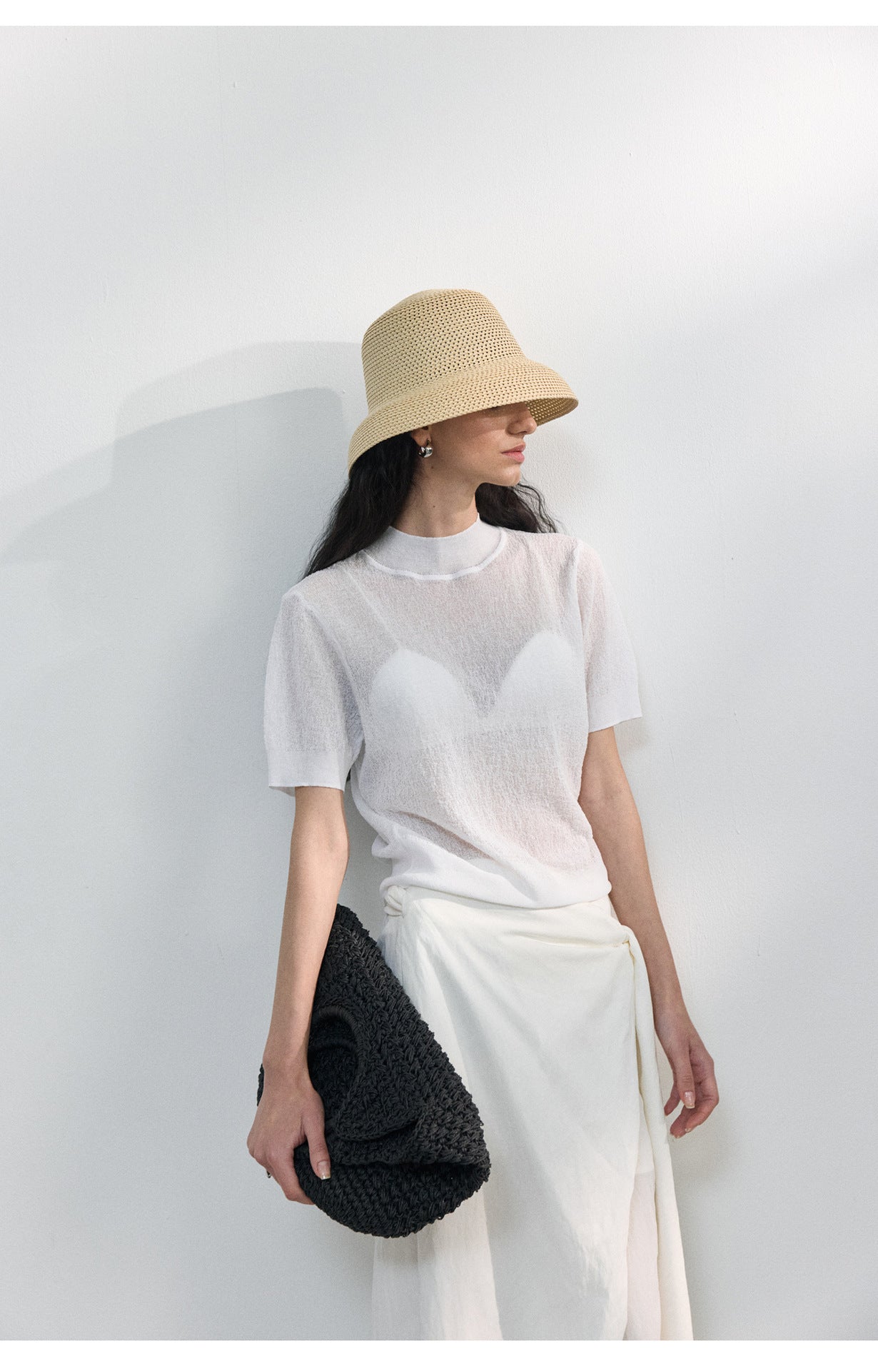Sheer Texture Knit Top