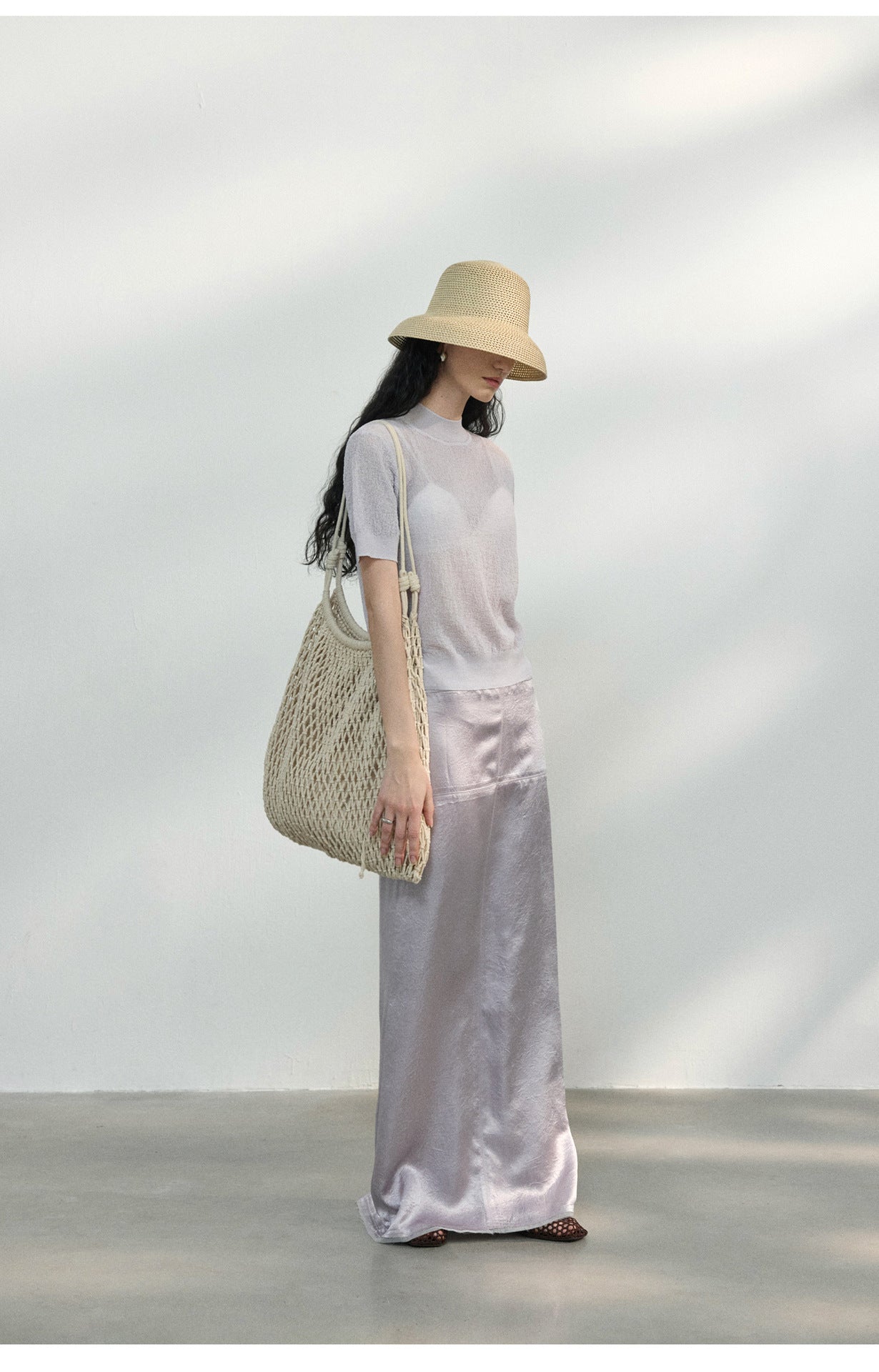 Sheer Texture Knit Top