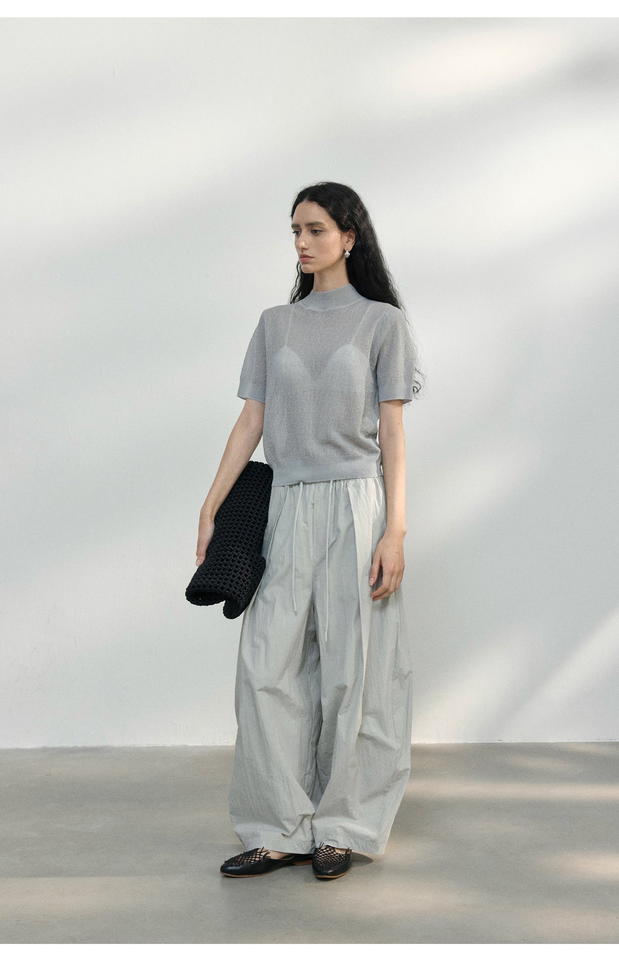 Sheer Texture Knit Top