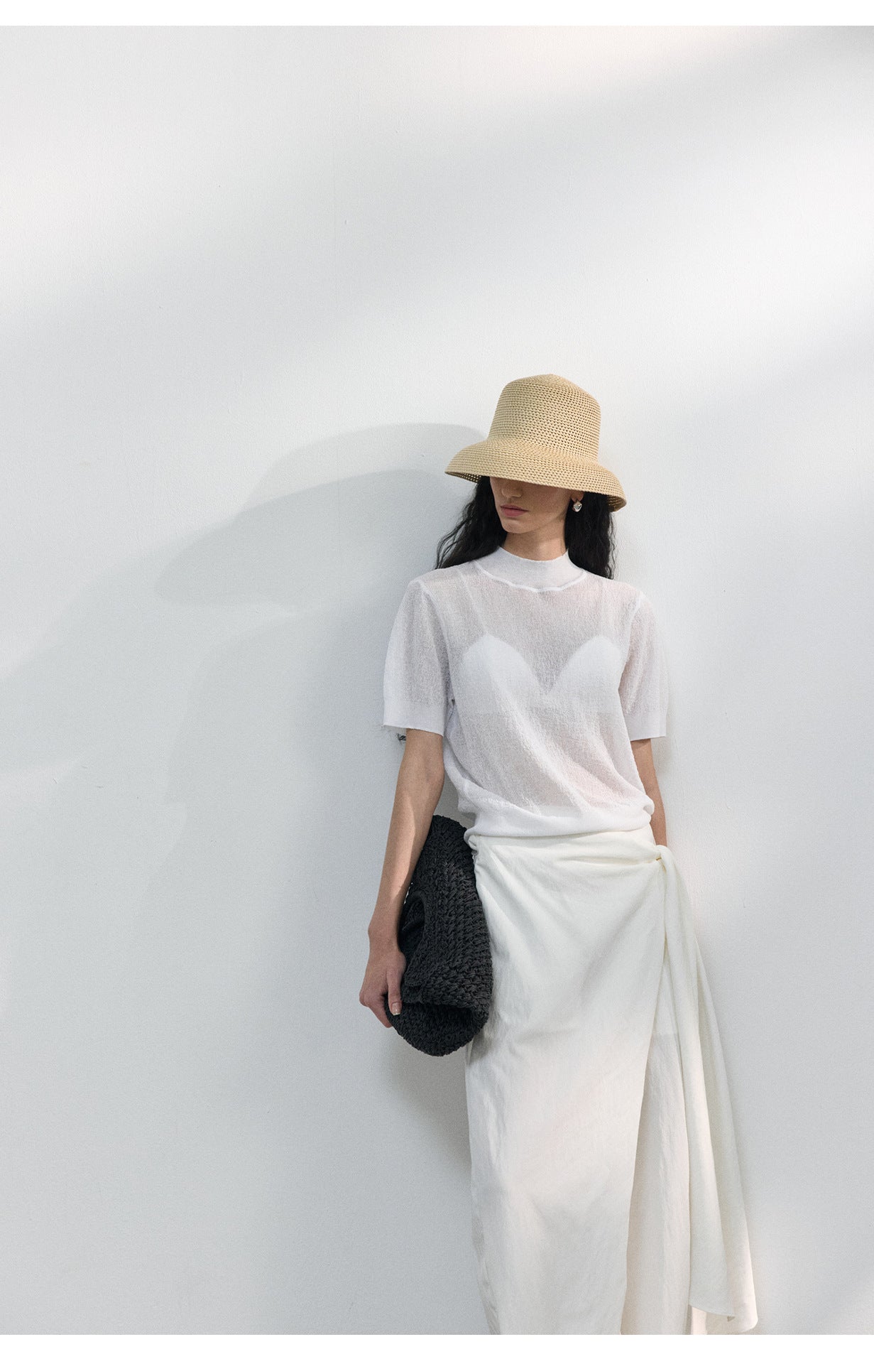 Sheer Texture Knit Top