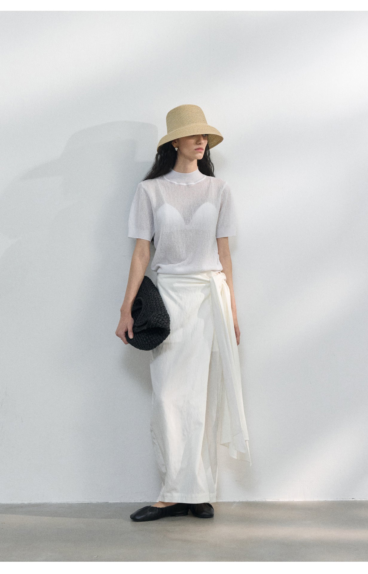 Sheer Texture Knit Top