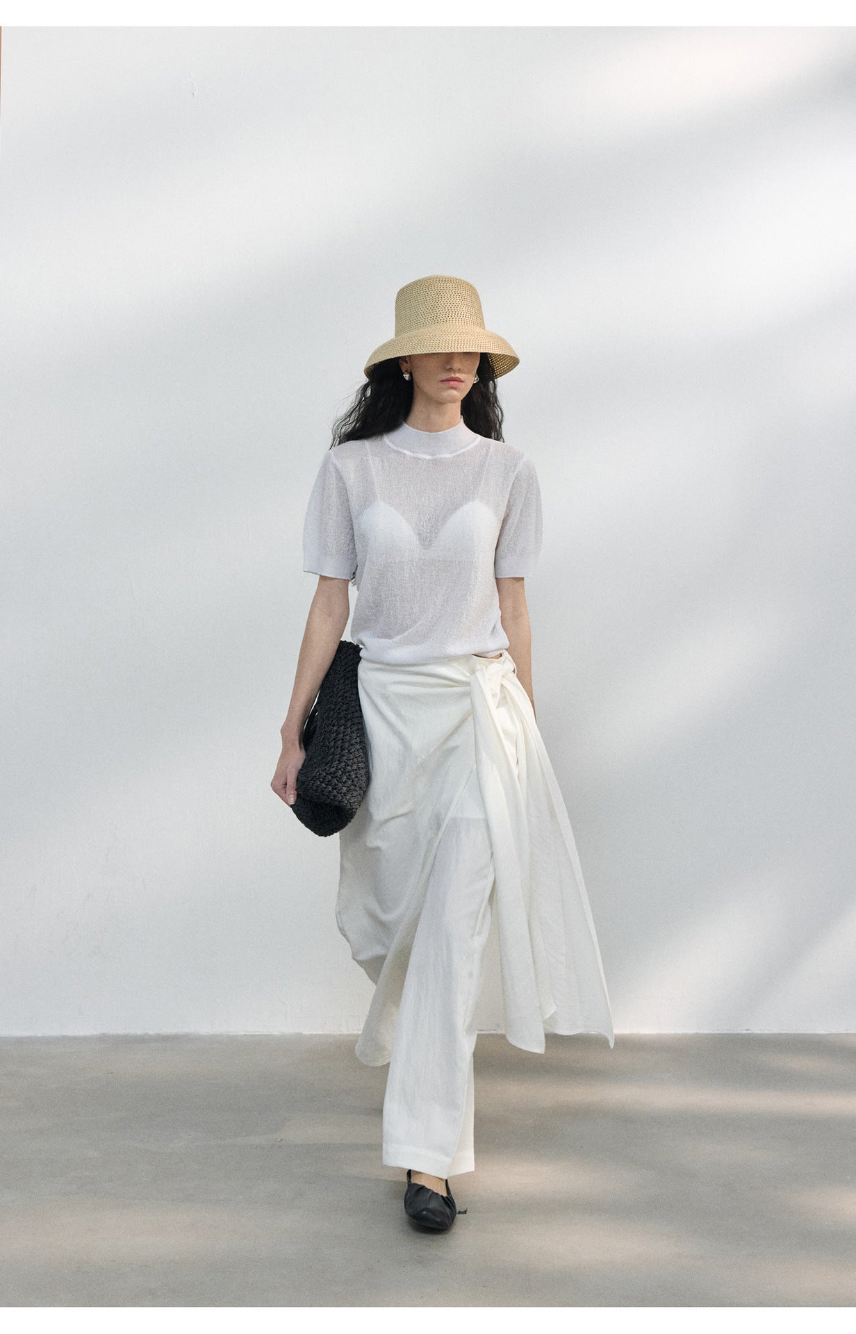 Sheer Texture Knit Top