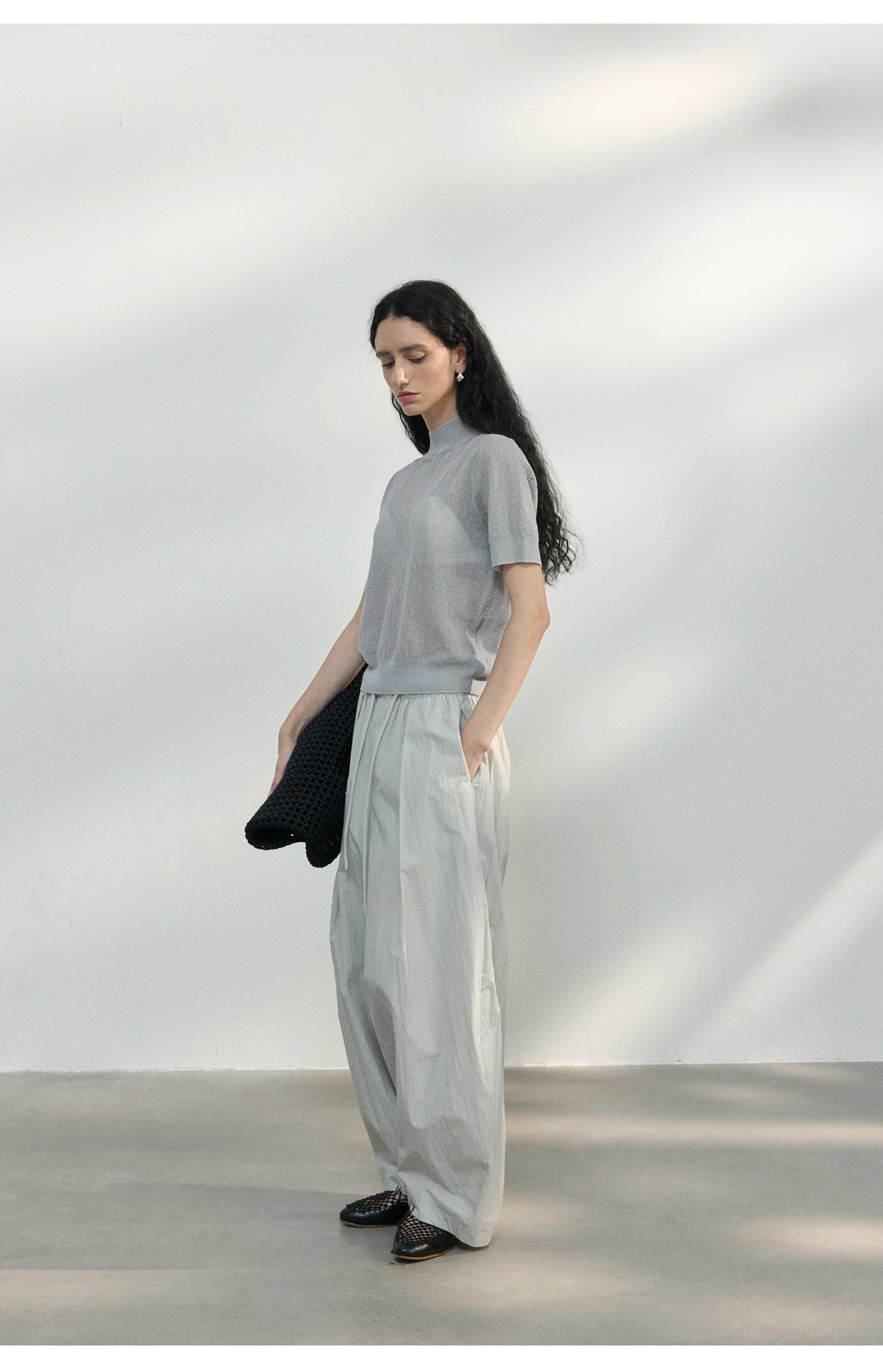 Sheer Texture Knit Top