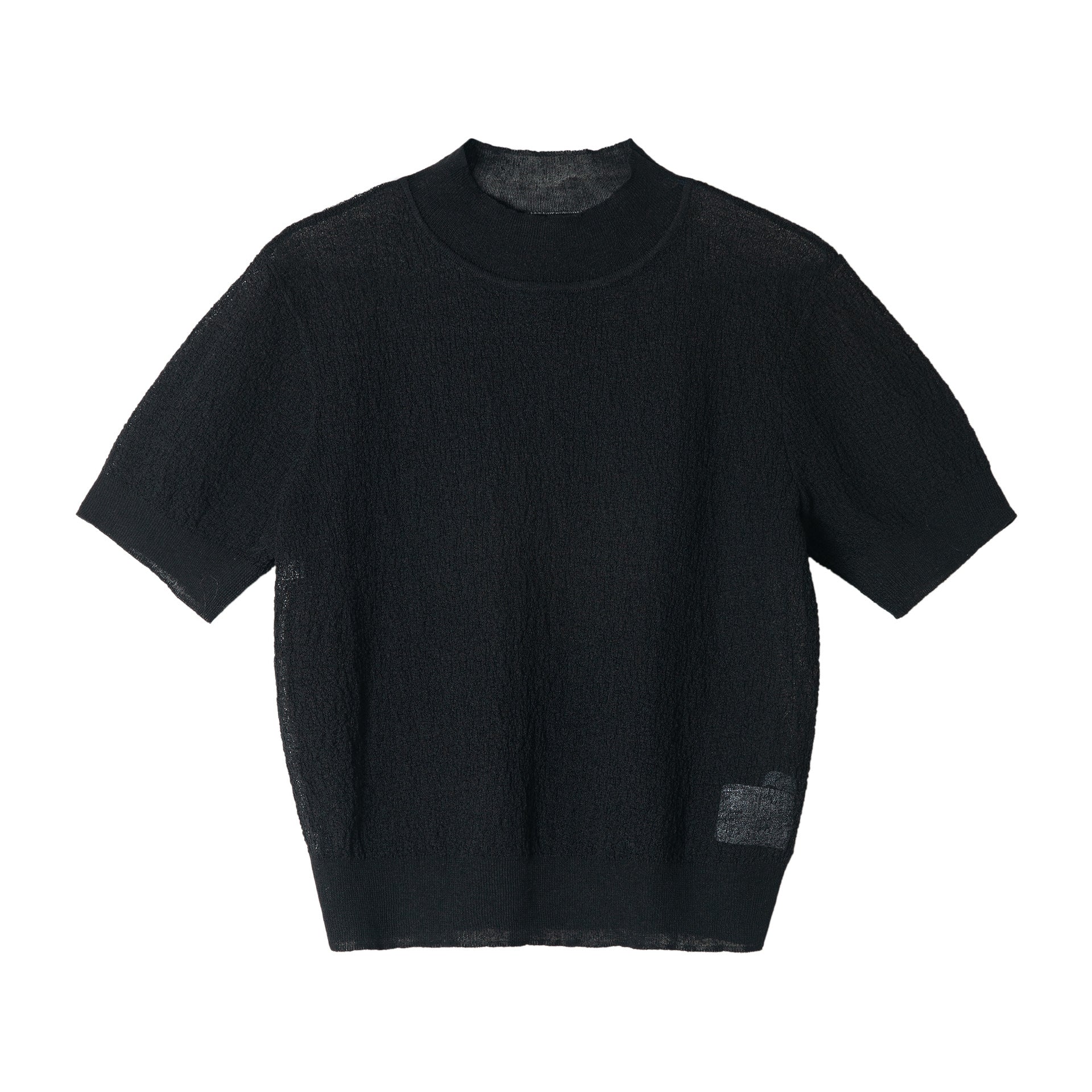 Sheer Texture Knit Top