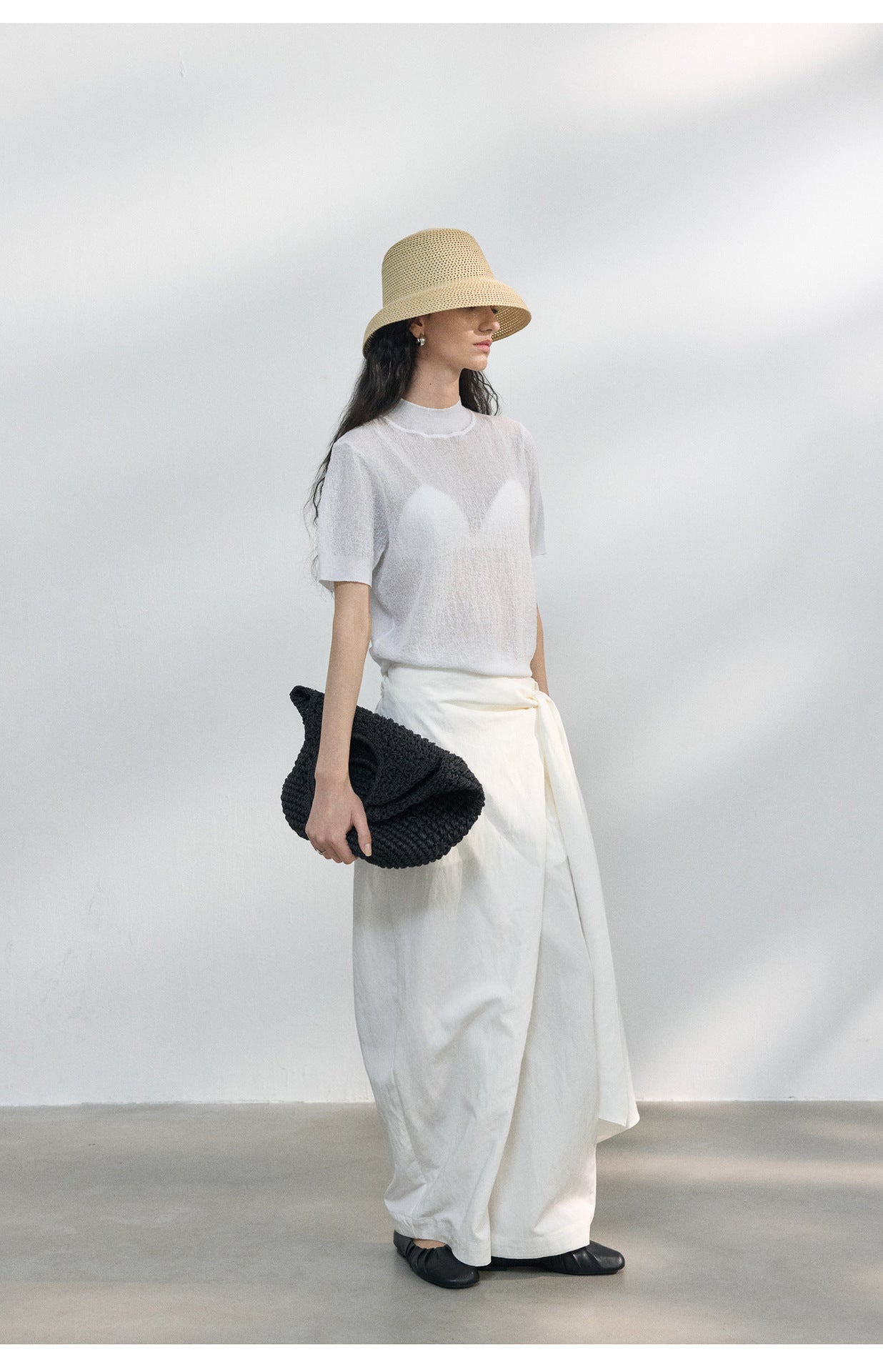 Sheer Texture Knit Top