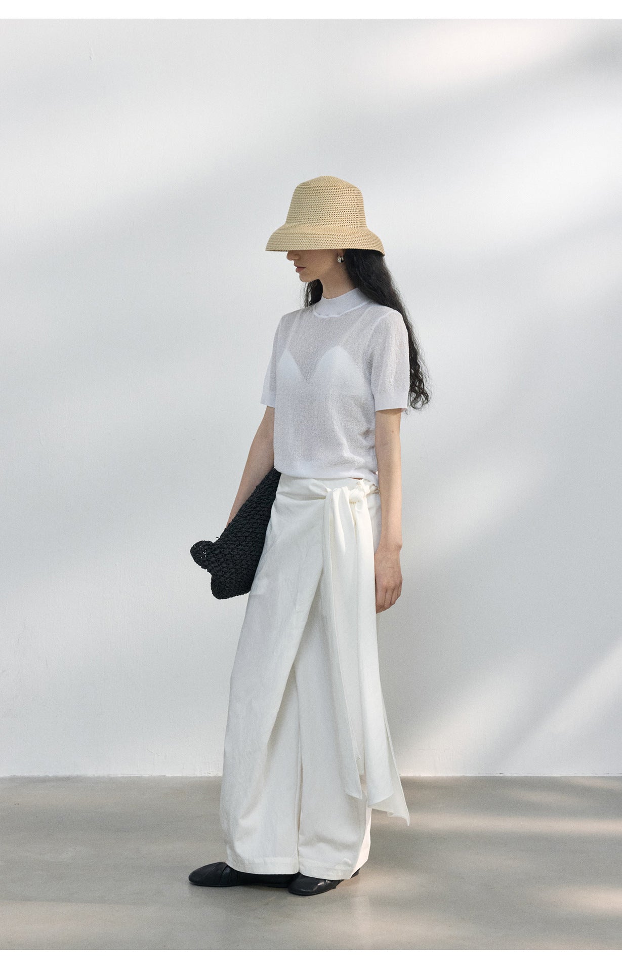 Sheer Texture Knit Top