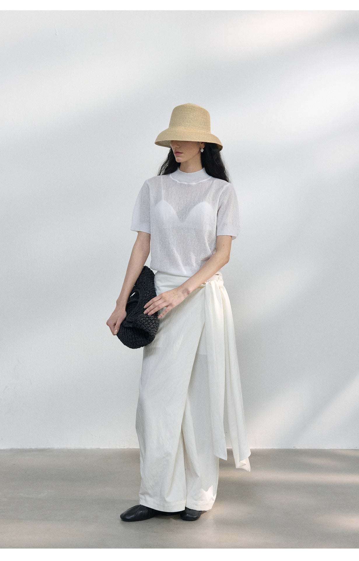 Sheer Texture Knit Top
