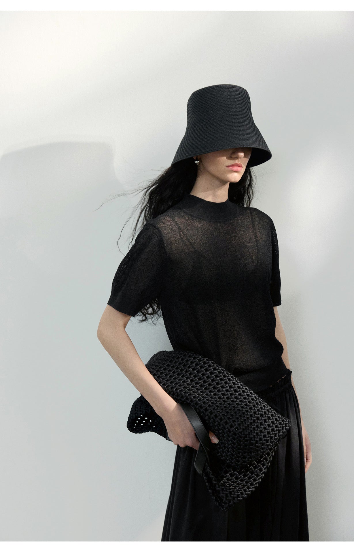 Sheer Texture Knit Top