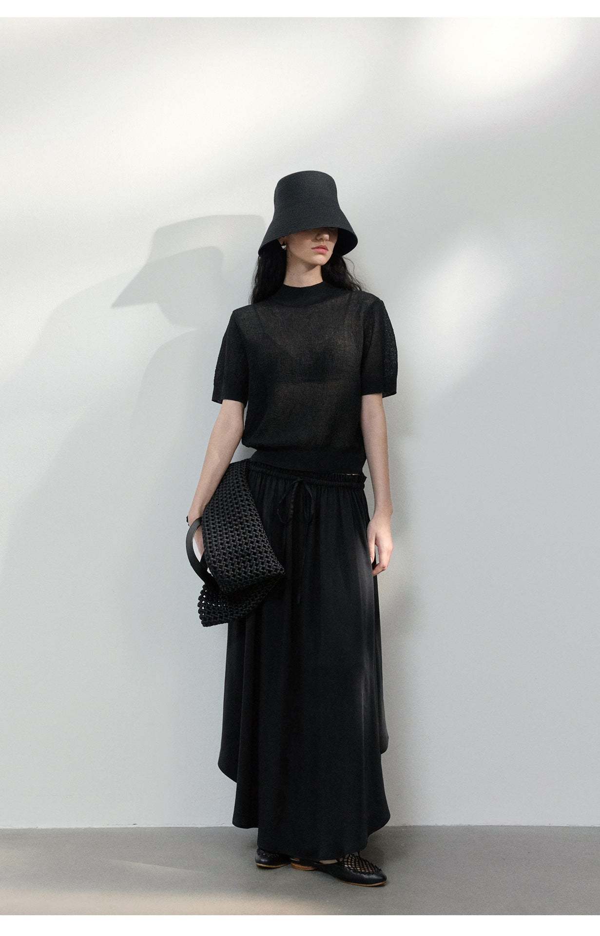 Sheer Texture Knit Top