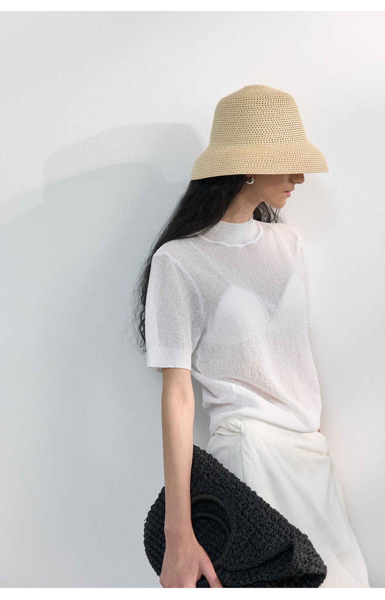 Sheer Texture Knit Top