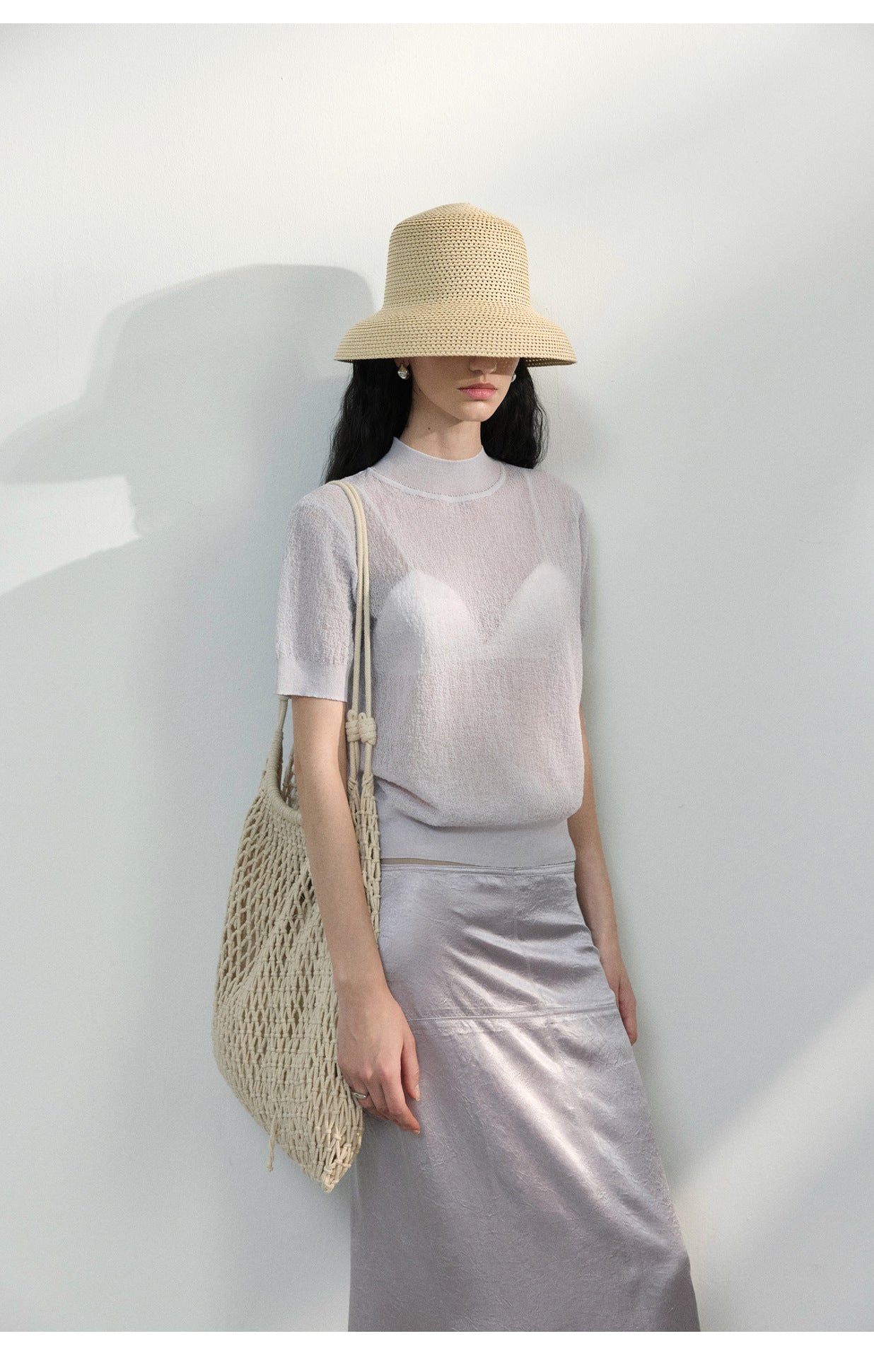 Sheer Texture Knit Top