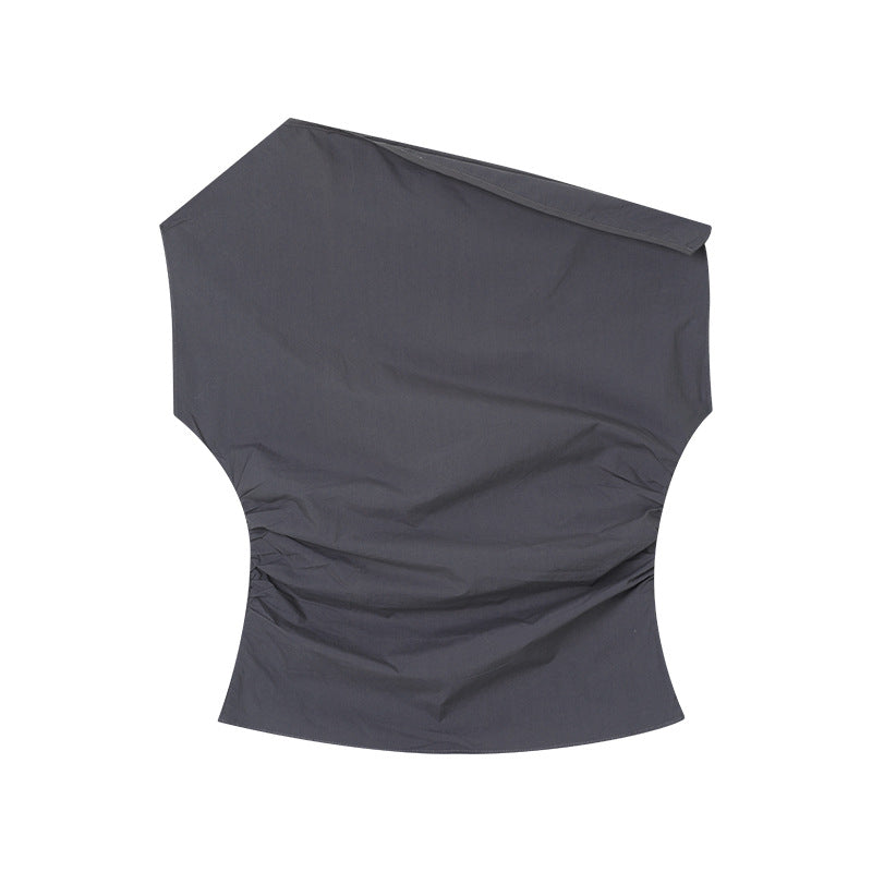 Asymmetric Shoulder Blouse