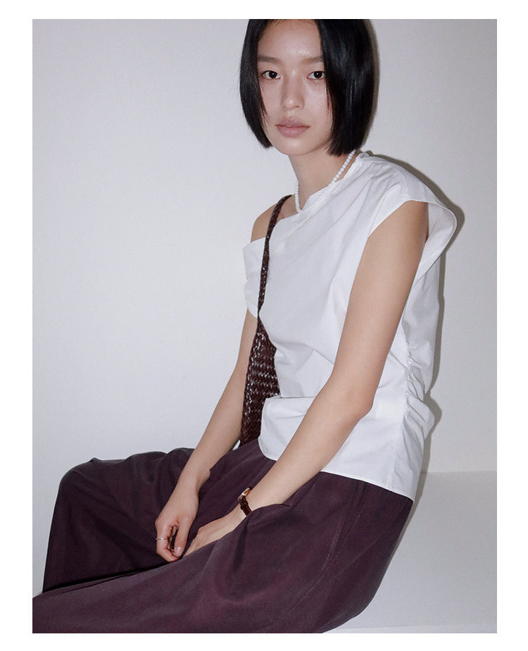Asymmetric Shoulder Blouse
