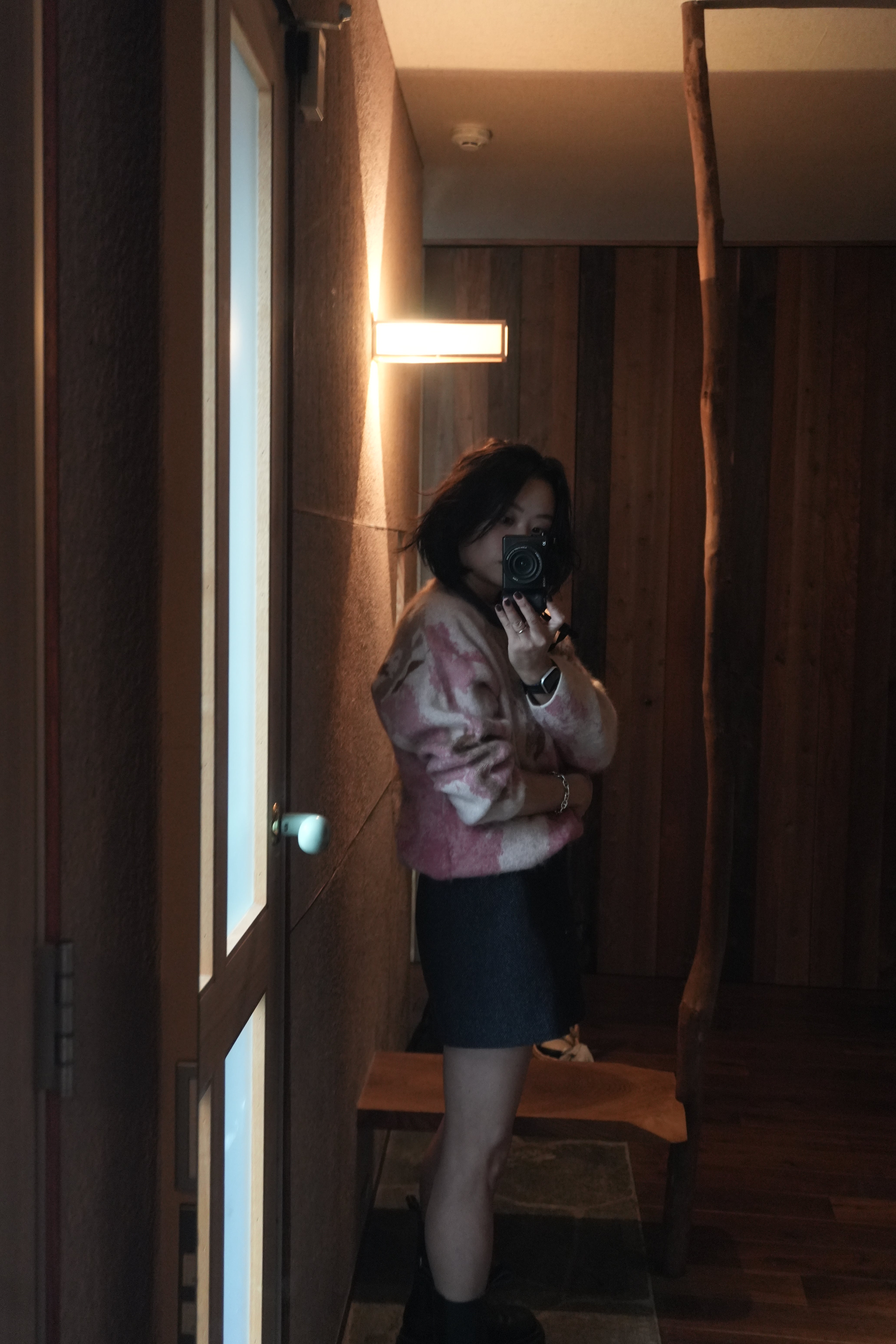 Misty wool blend knit