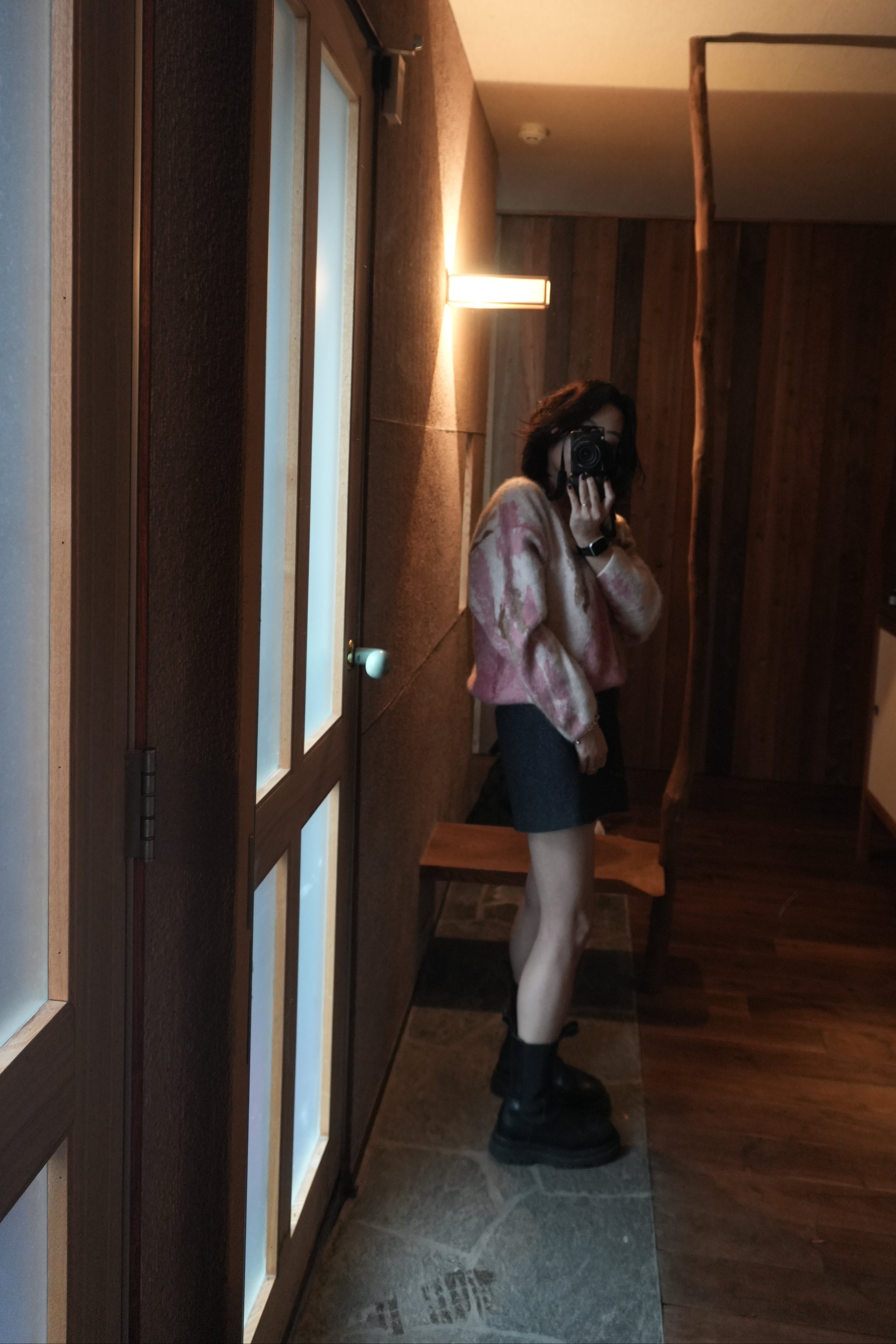 Misty wool blend knit