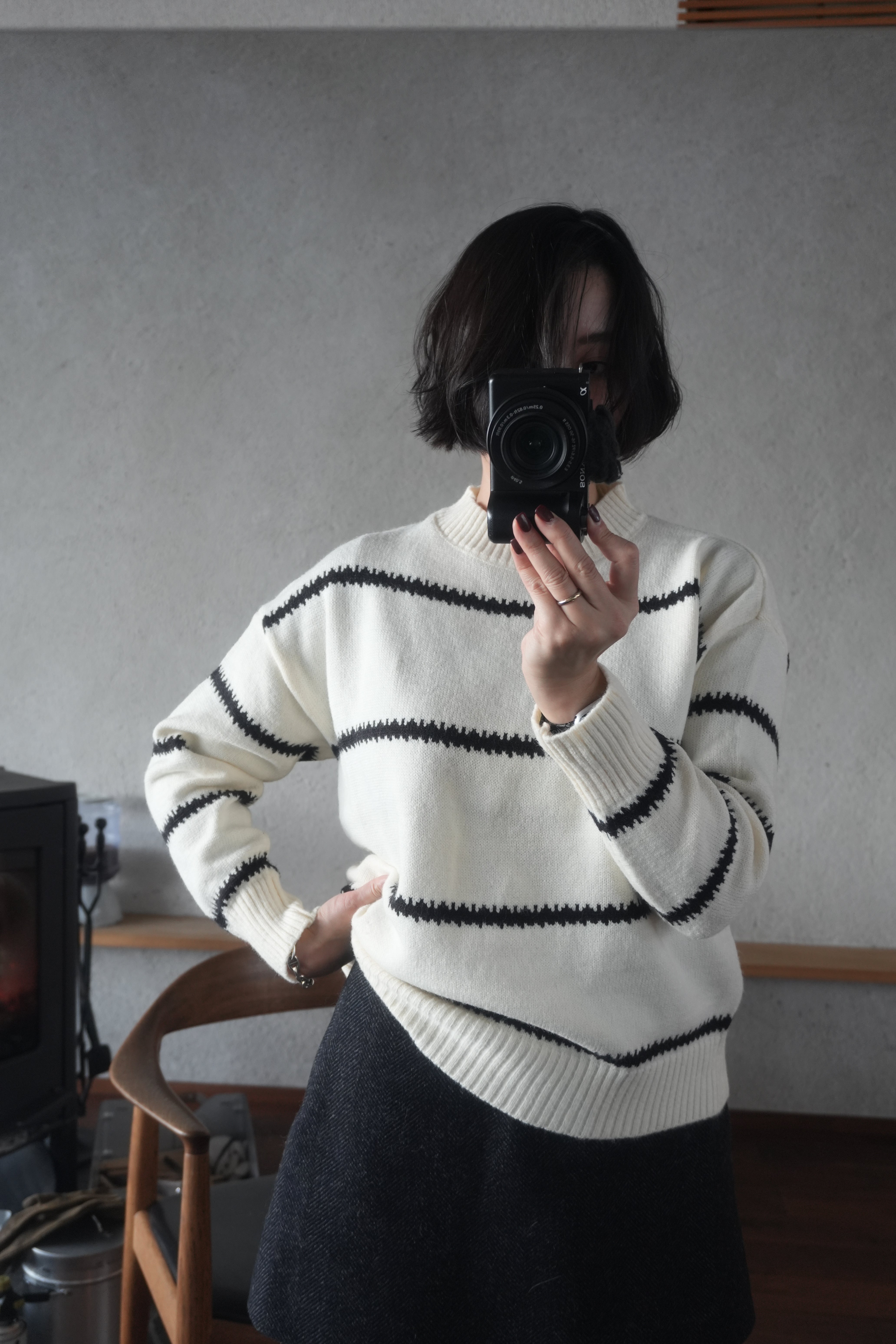 Stitch Line Knit Sweater