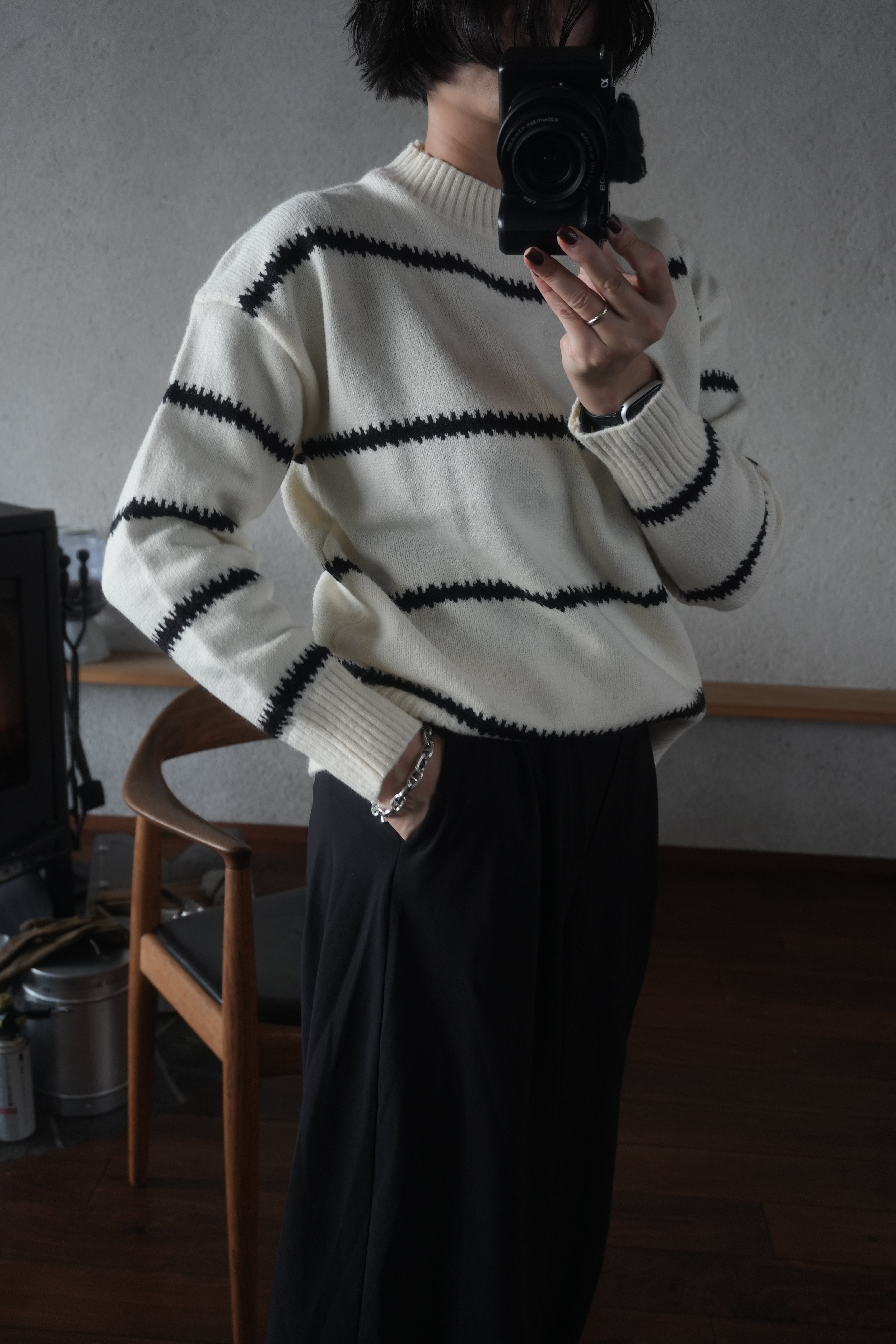 Stitch Line Knit Sweater